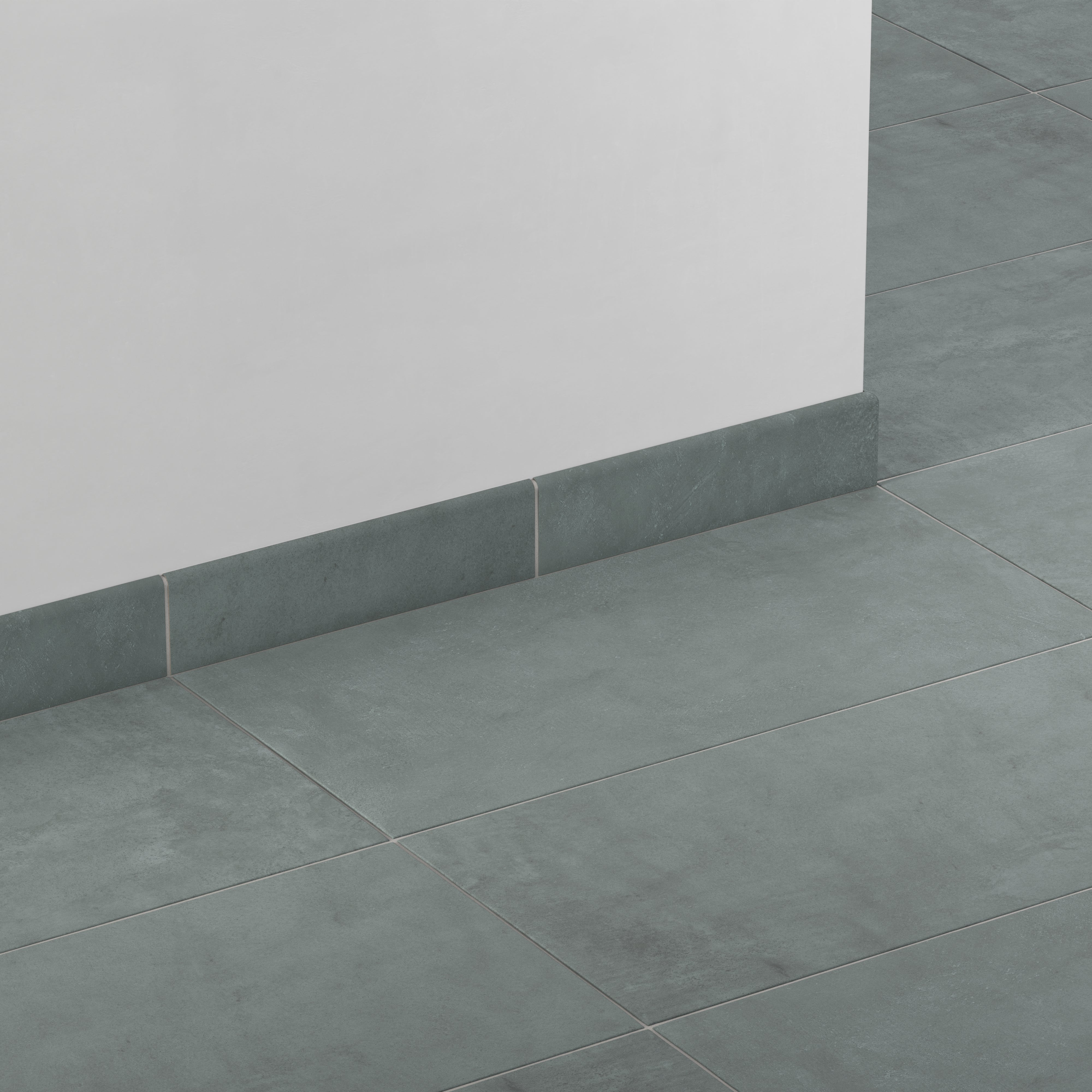 Kai 3x12 Bullnose Matte Porcelain Tile in Marine