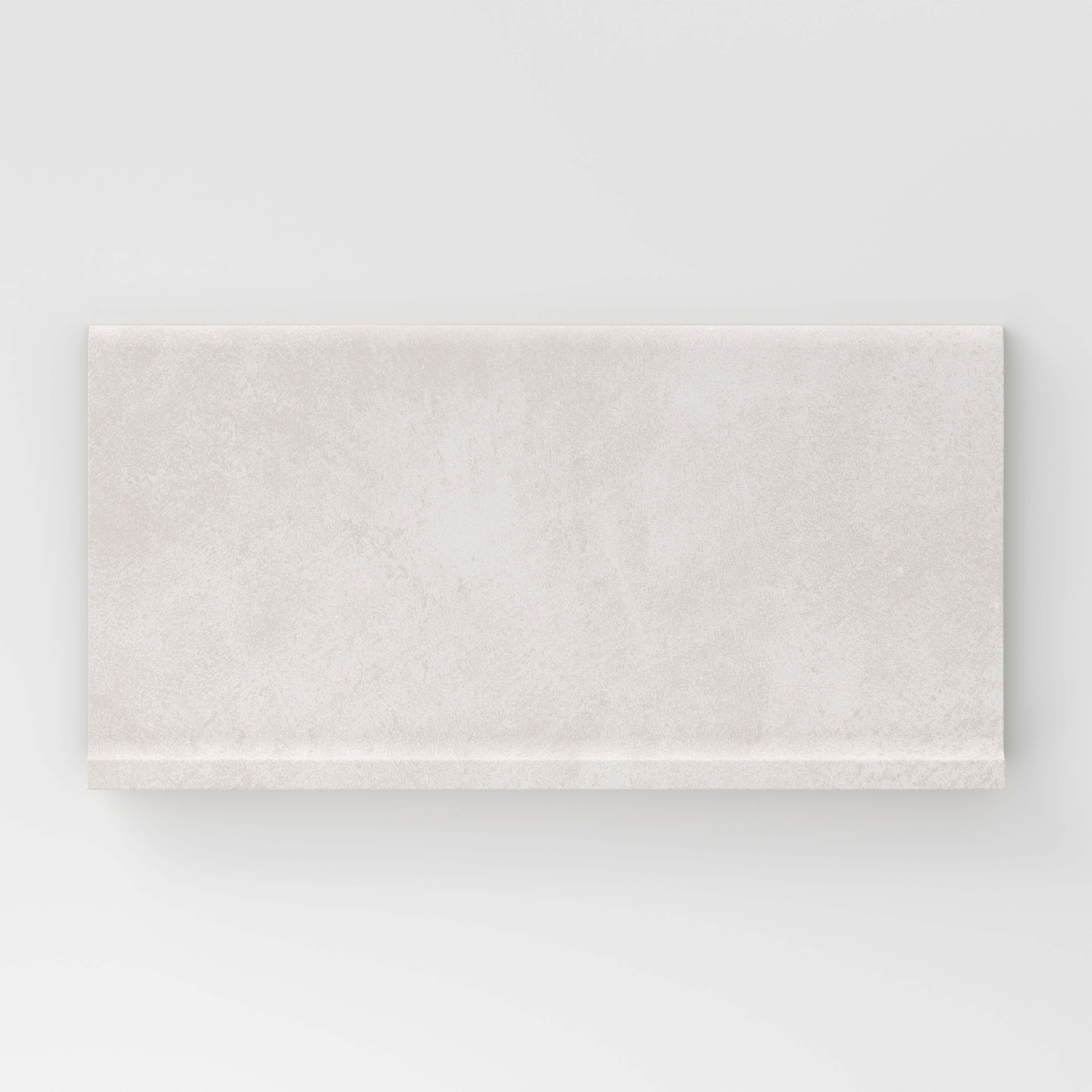 Kai 6x12 Cove Base Matte Porcelain Tile in Whisper