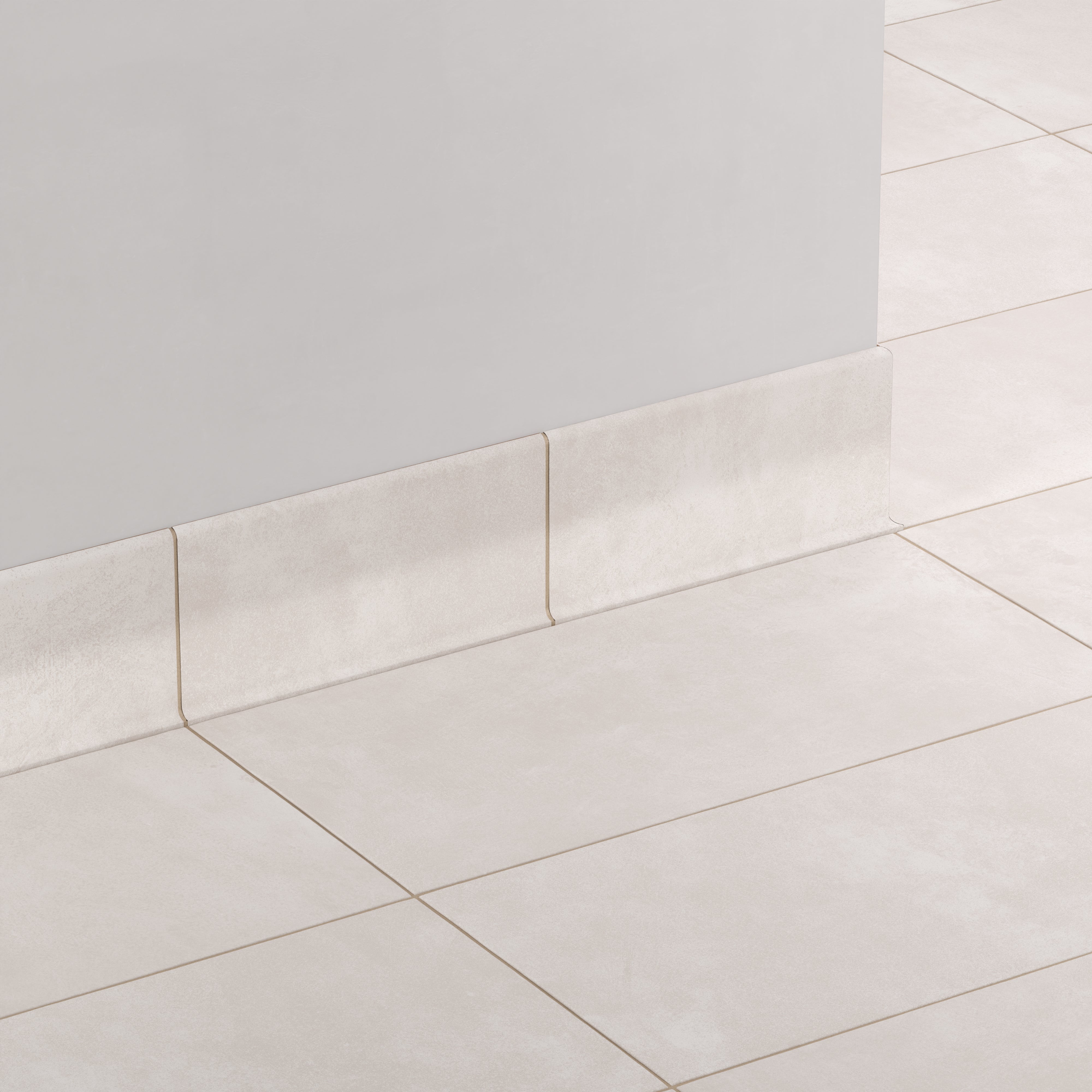 Kai 6x12 Cove Base Matte Porcelain Tile in Whisper