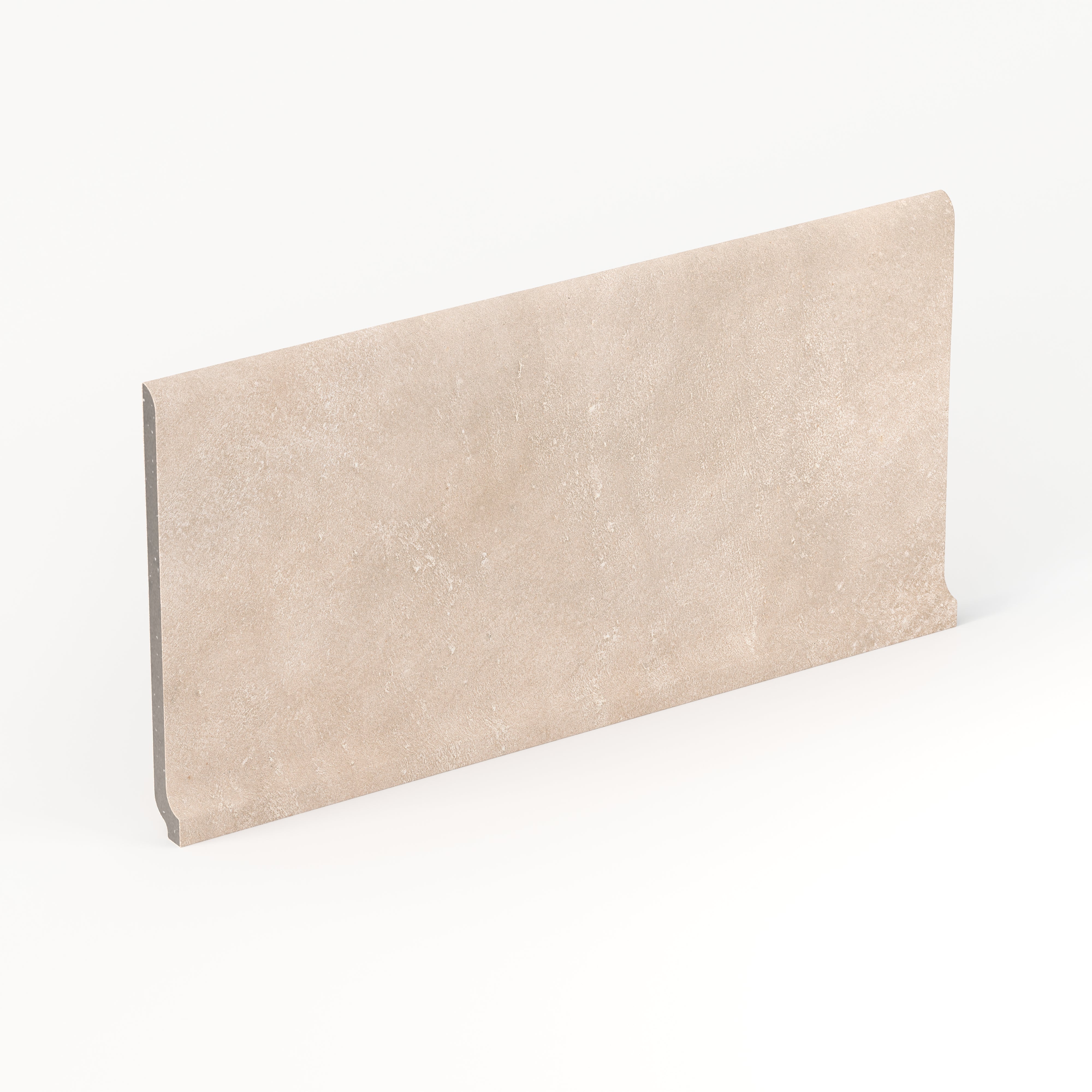 Kai 6x12 Cove Base Matte Porcelain Tile in Alabaster