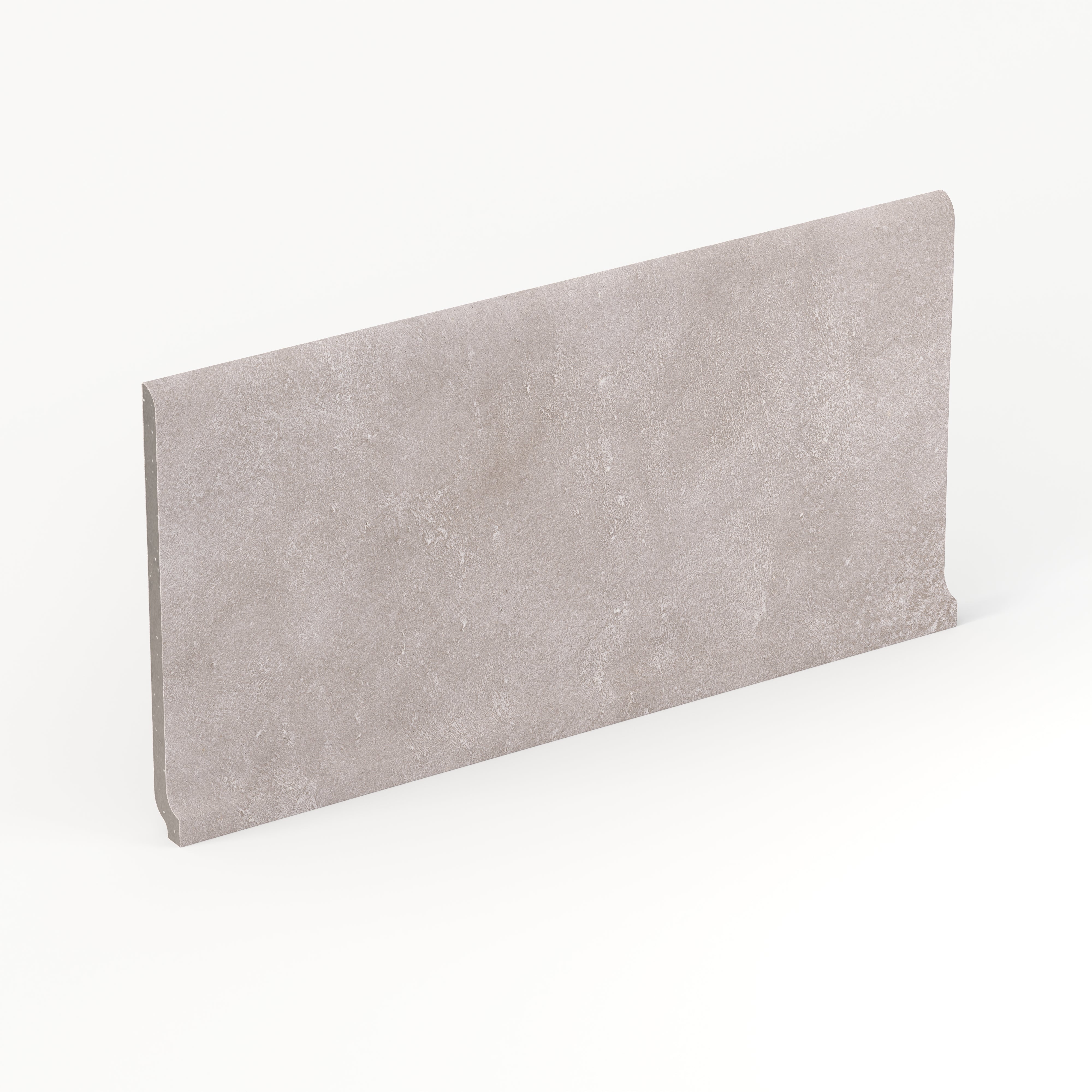 Kai 6x12 Cove Base Matte Porcelain Tile in Smoke