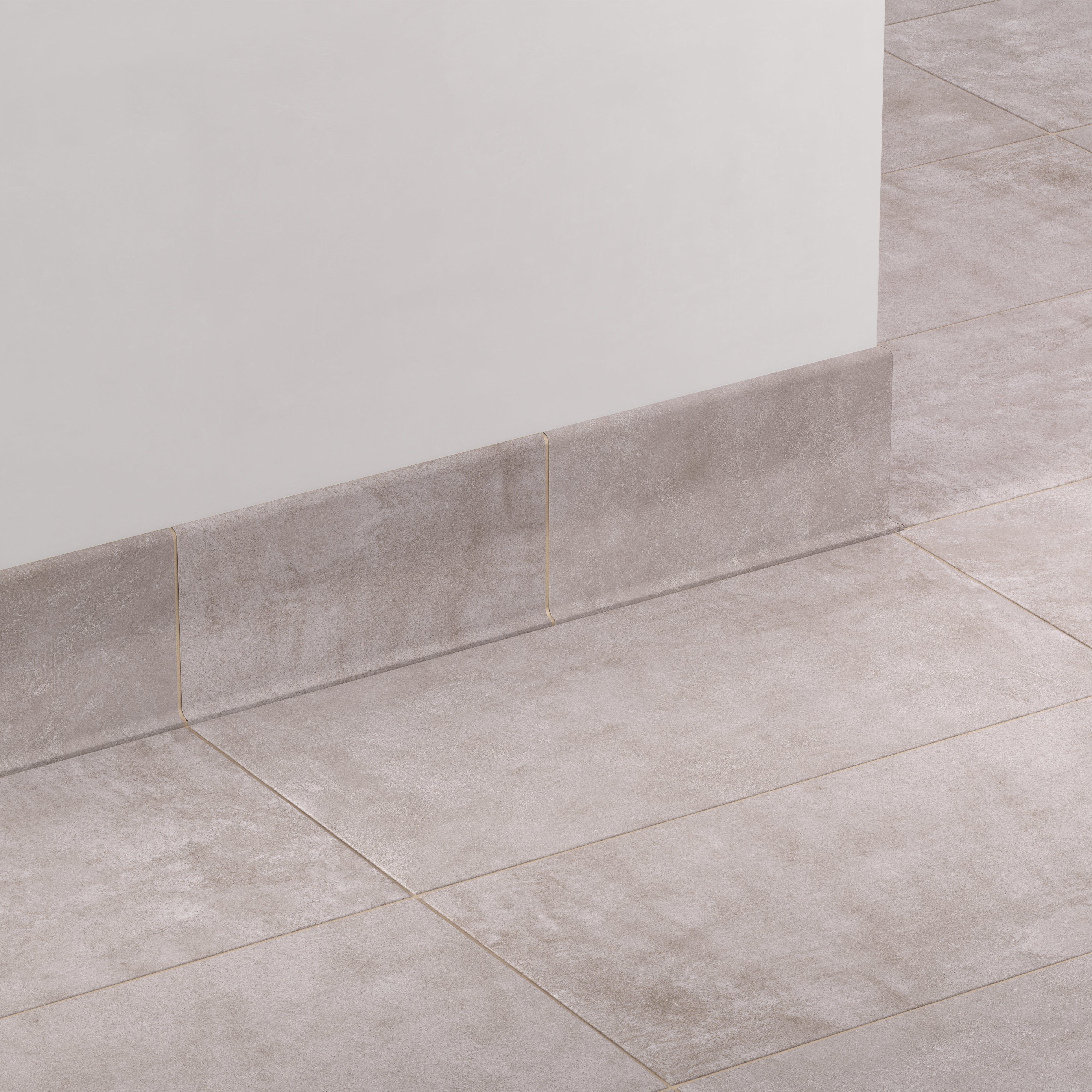 Kai 6x12 Cove Base Matte Porcelain Tile in Smoke