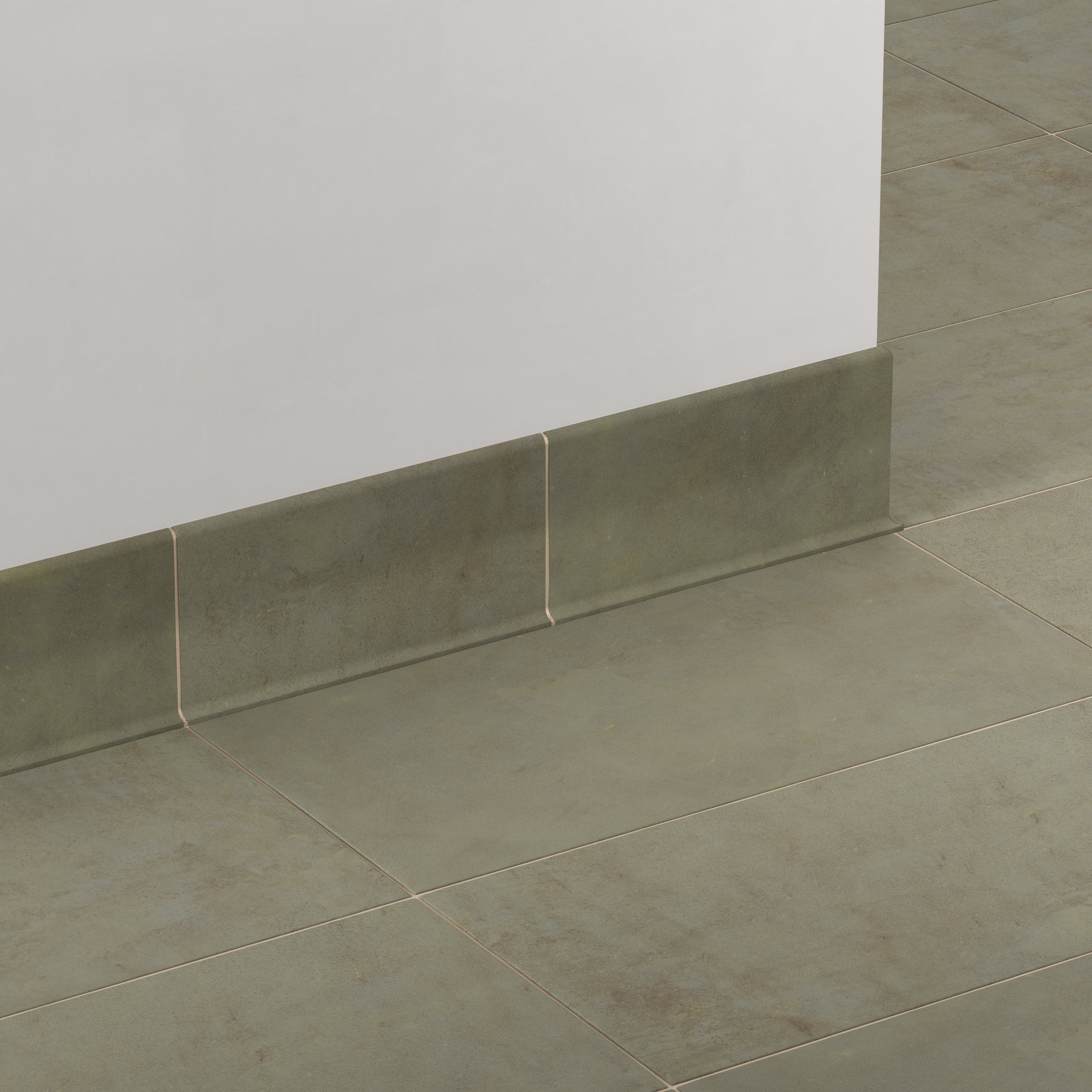 Kai 6x12 Cove Base Matte Porcelain Tile in Jade