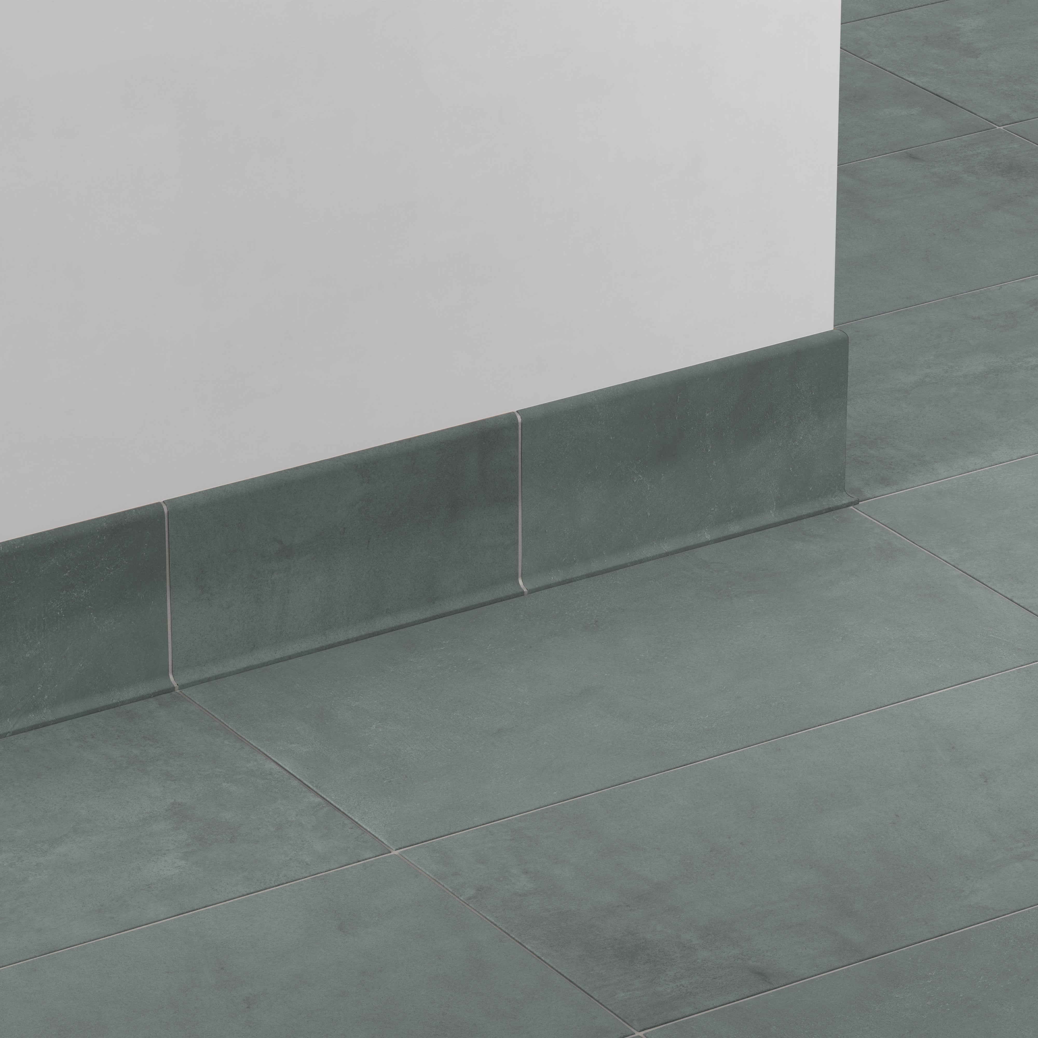 Kai 6x12 Cove Base Matte Porcelain Tile in Marine