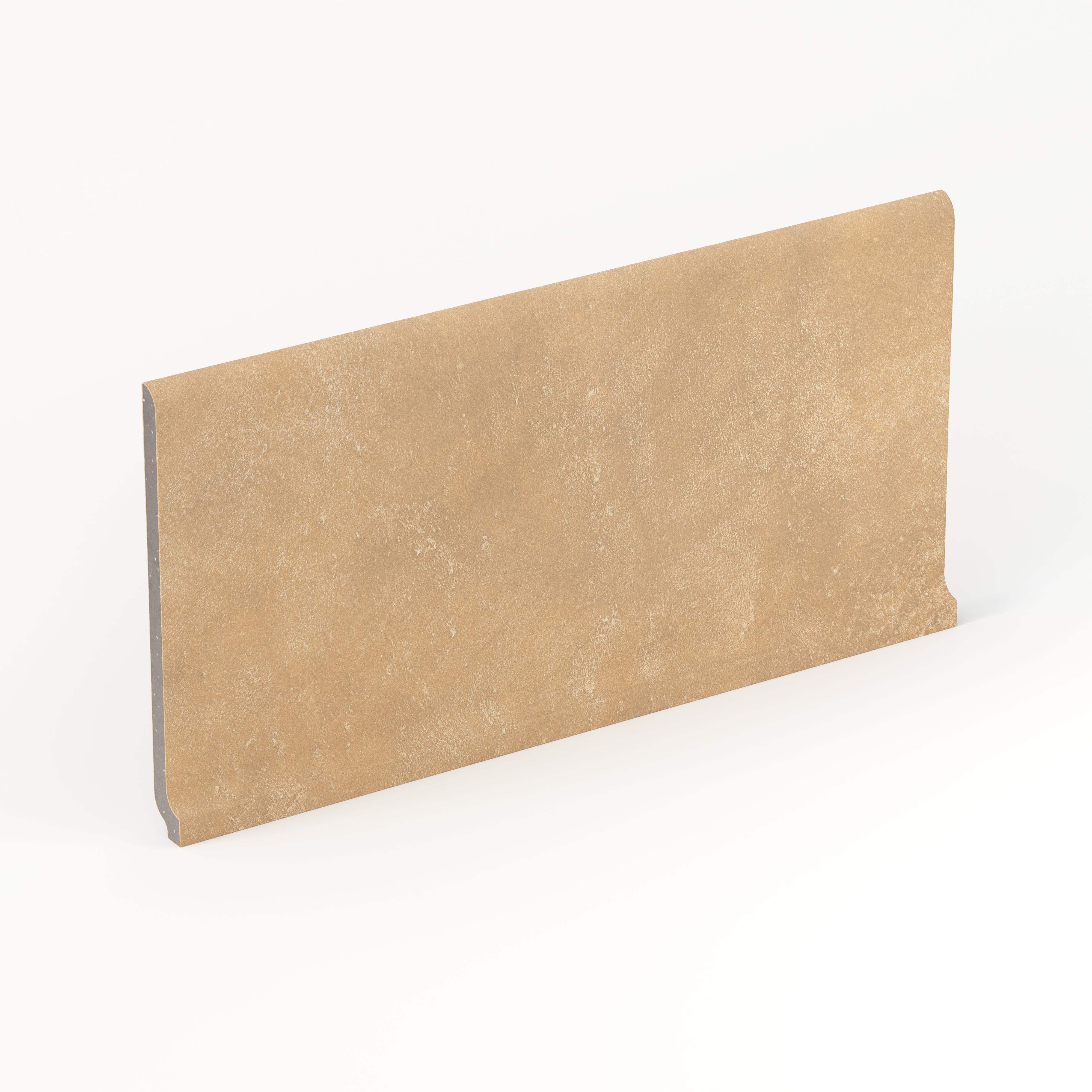 Kai 6x12 Cove Base Matte Porcelain Tile in Buttercup