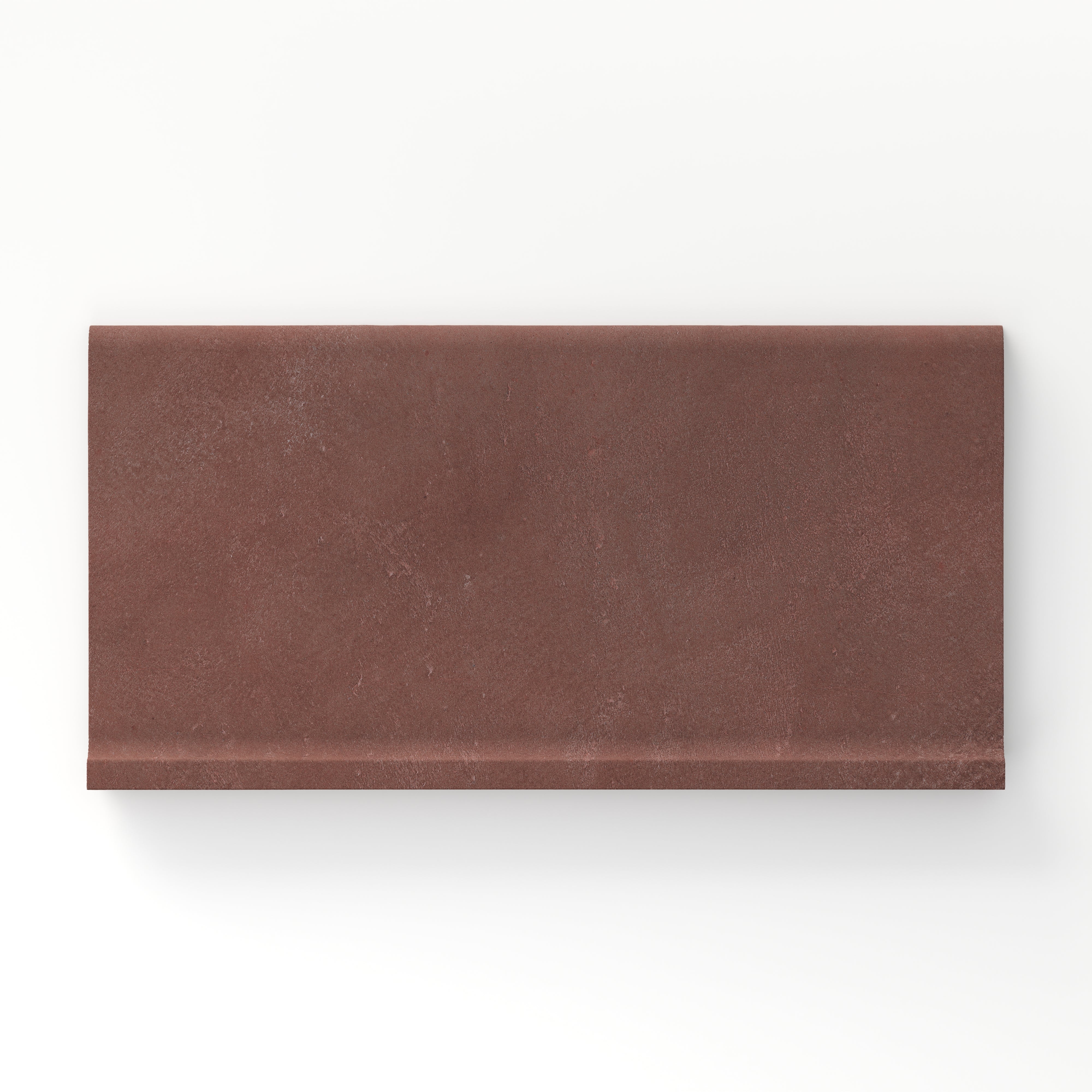 marronです Kai 6x12 Cove Base Matte Porcelain Tile in Marron