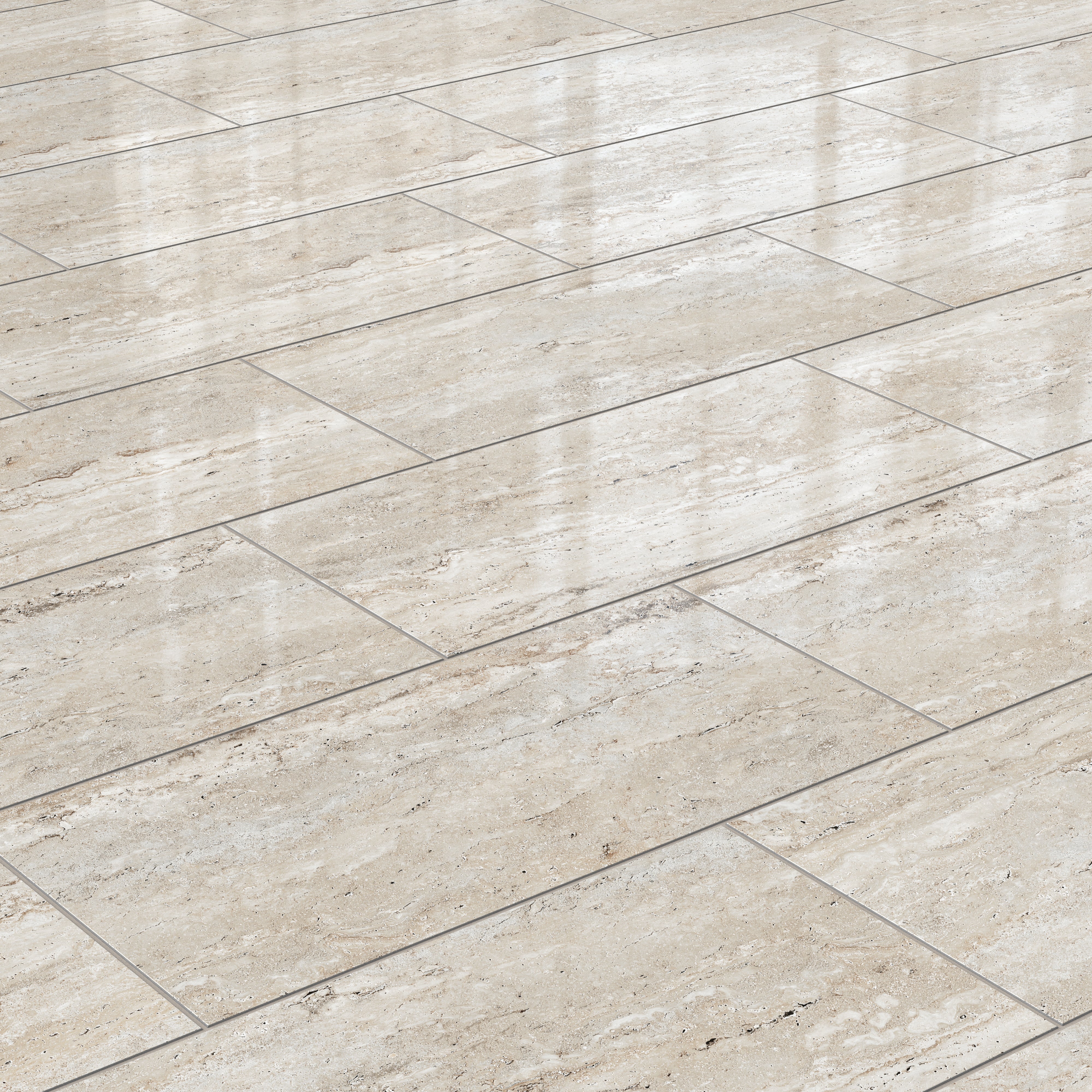 Marlow 12x24 Polished Porcelain Tile in Silver