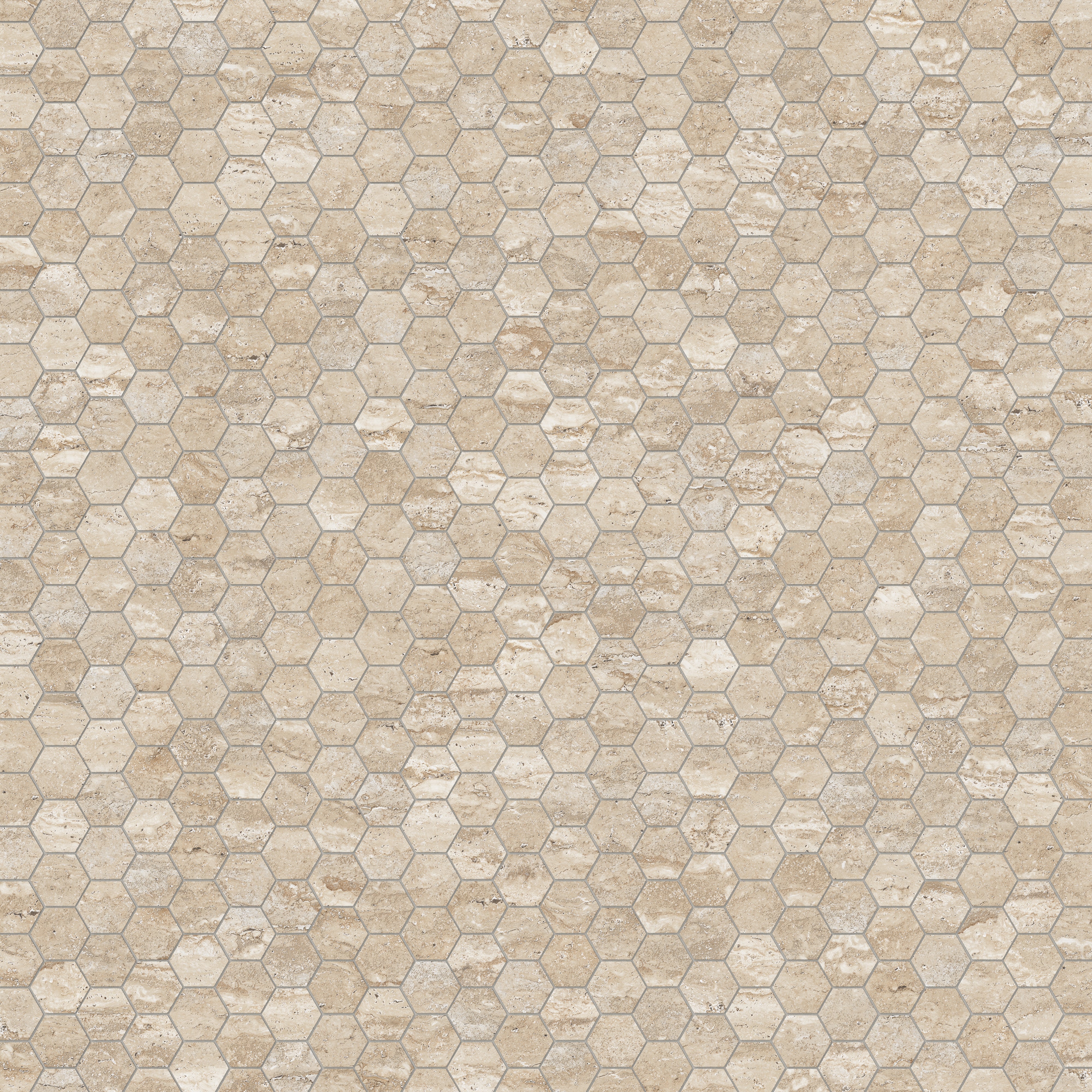 Marlow 3 x 3 Matte Porcelain Hexagon Mosaic in Navona