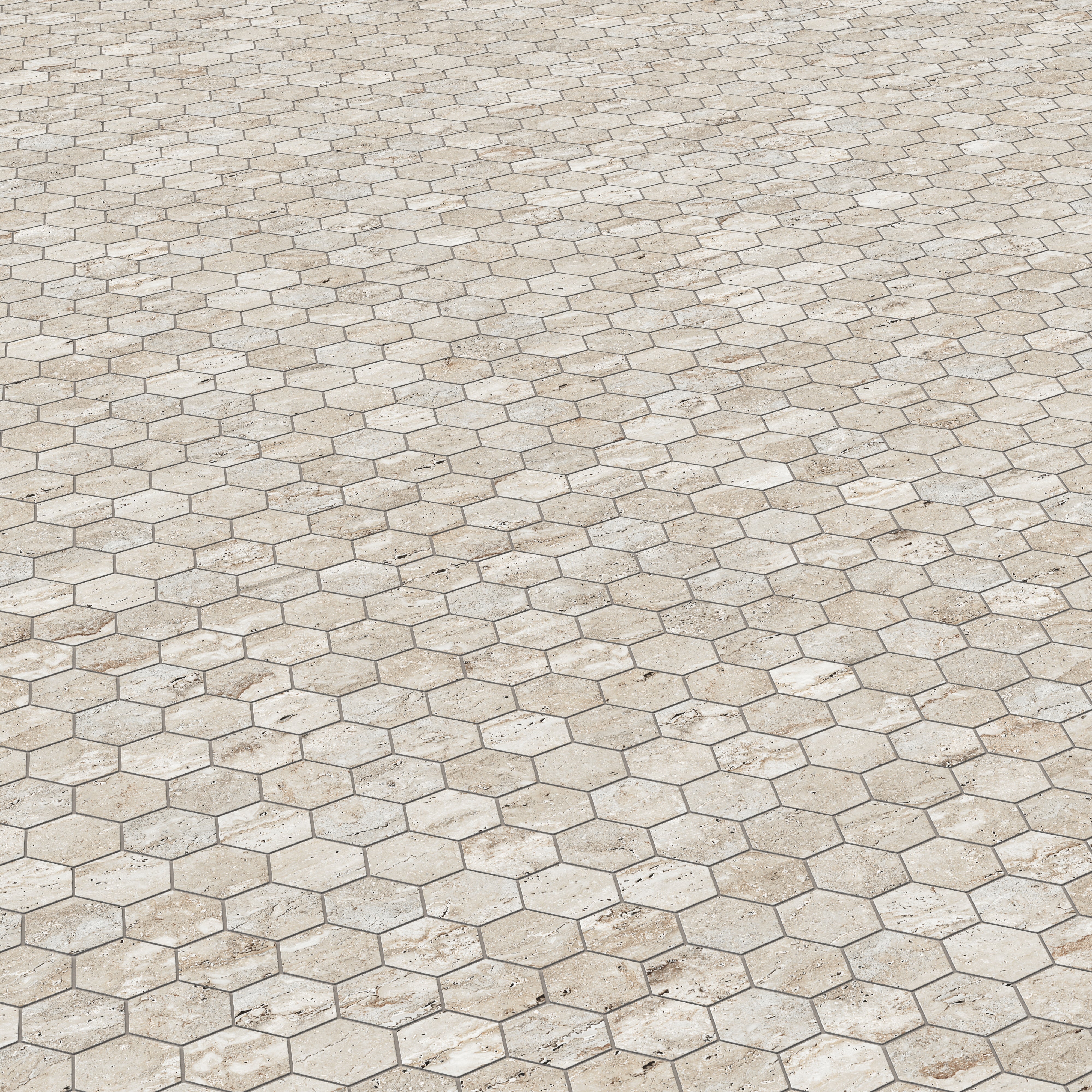 Marlow 3 x 3 Matte Porcelain Hexagon Mosaic in Silver
