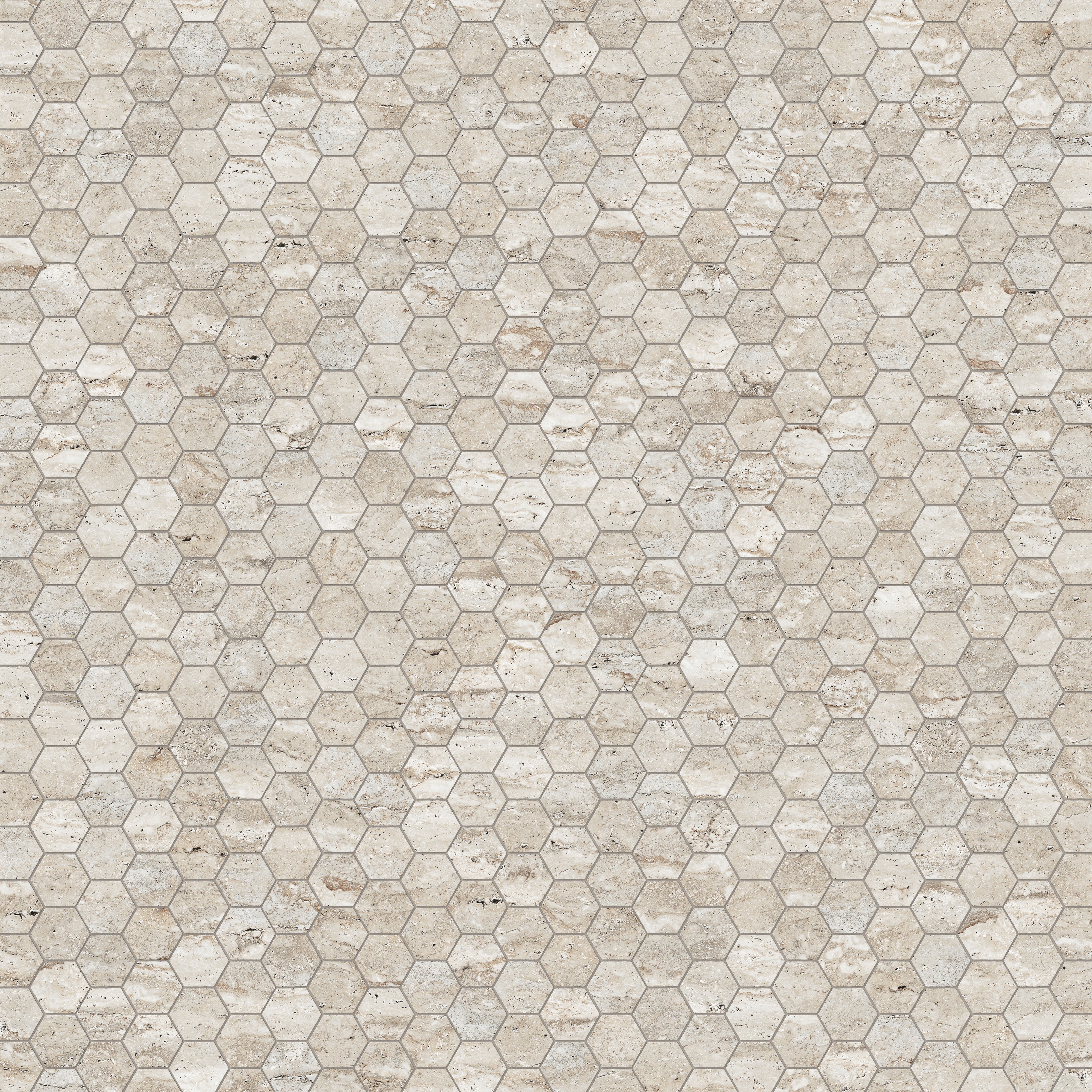 Marlow 3 x 3 Matte Porcelain Hexagon Mosaic in Silver