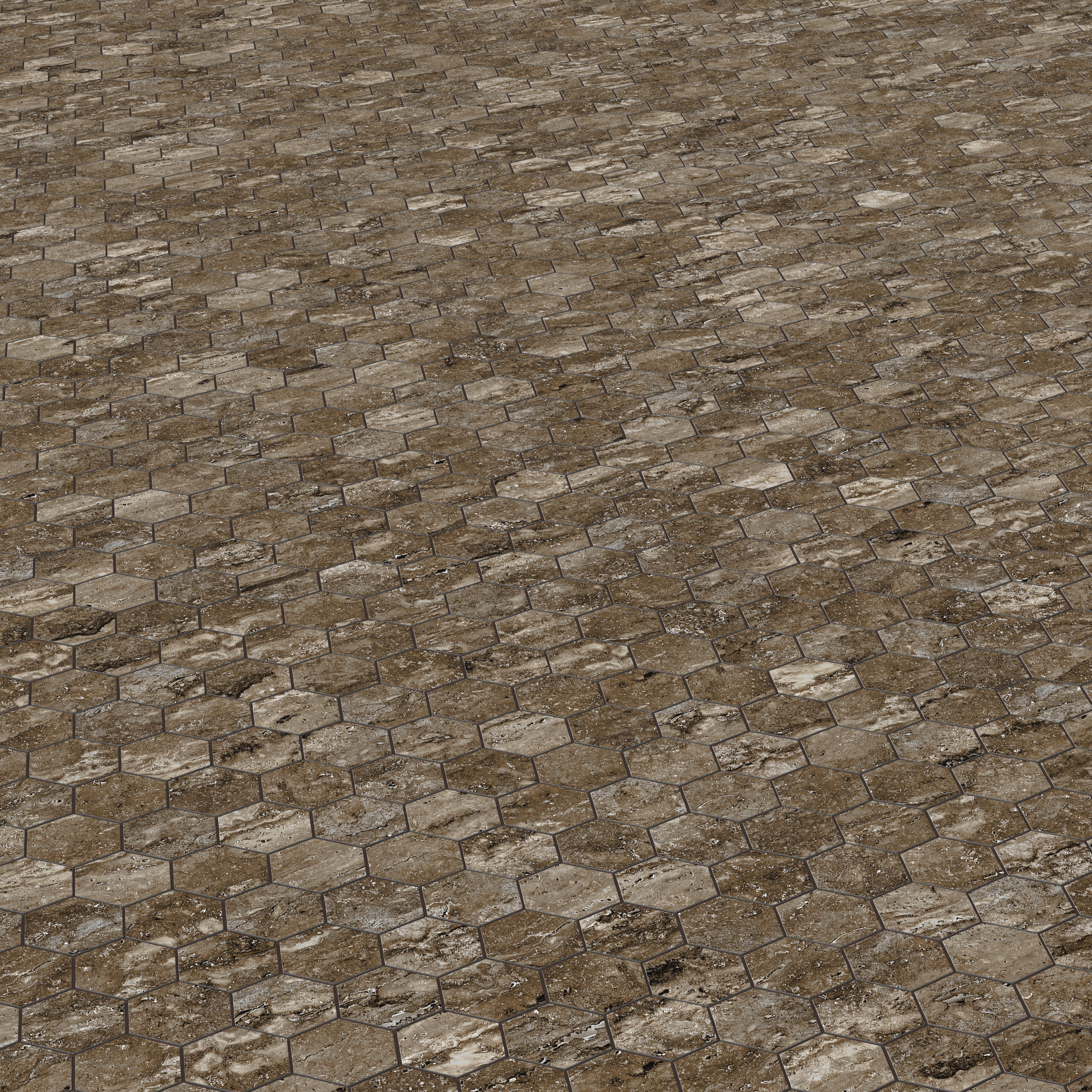 Marlow 3x3 Matte Porcelain Hexagon Mosaic Tile in Titanium