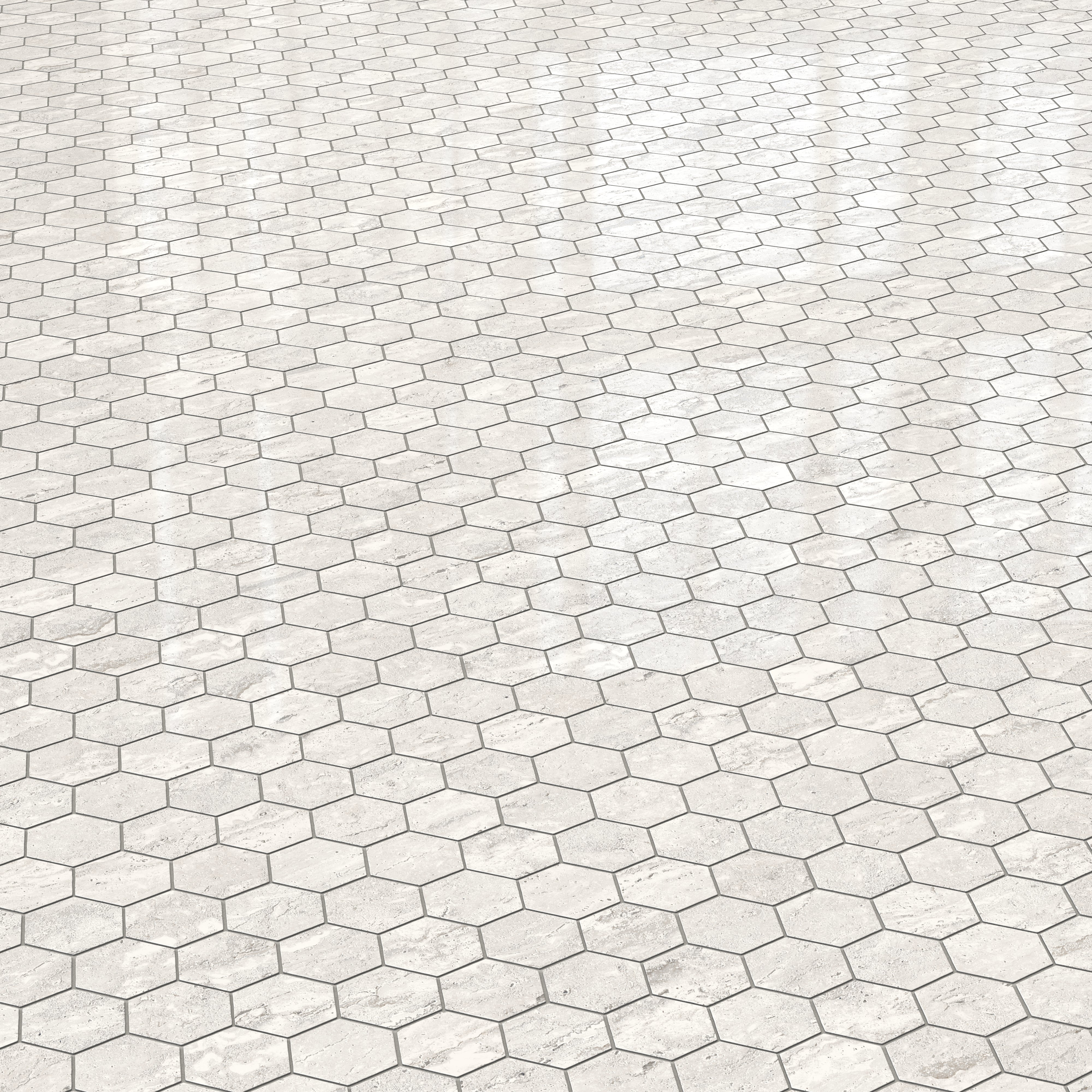 Marlow 3 x 3 Polished Porcelain Hexagon Mosaic in Roman