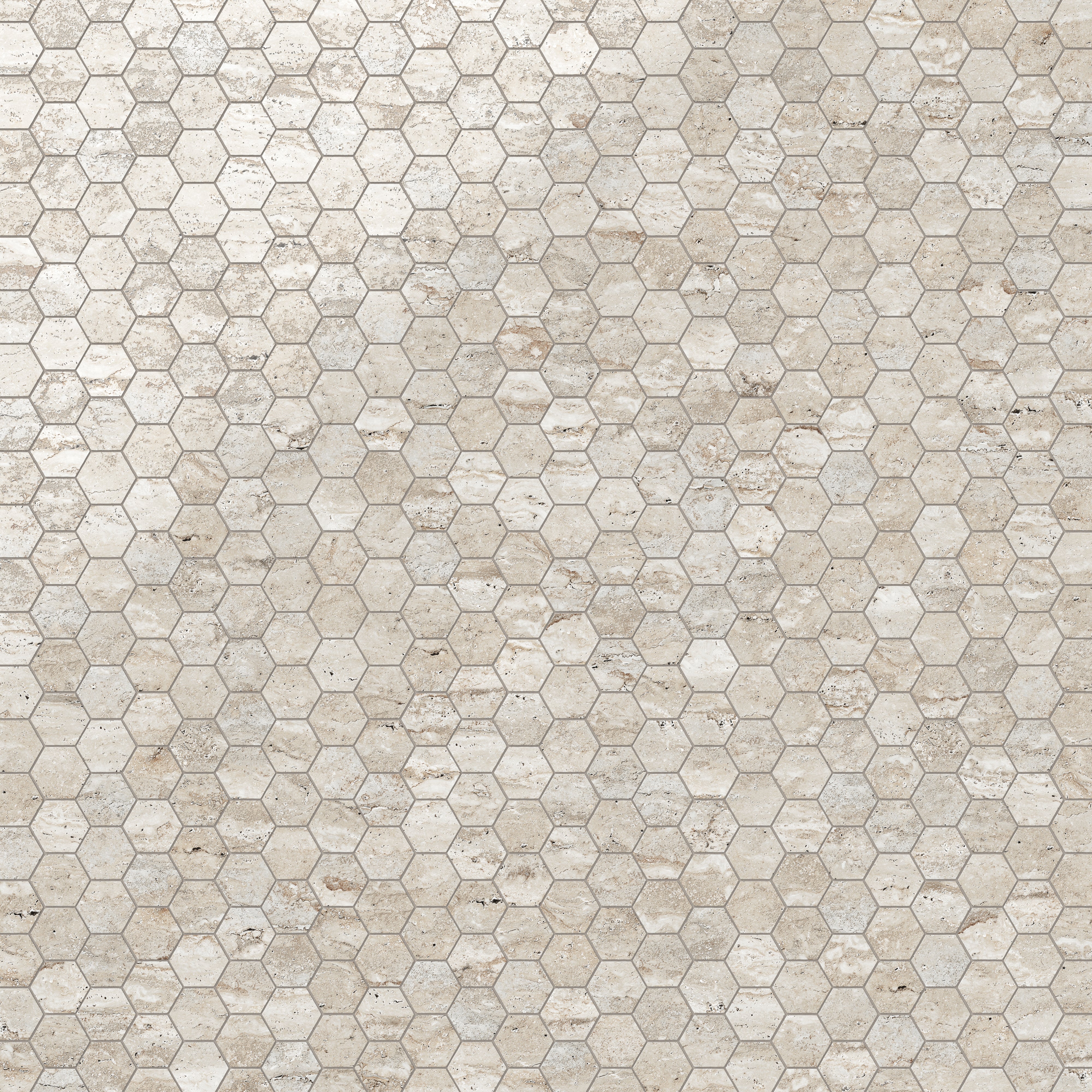 Marlow 3x3 Polished Porcelain Hexagon Mosaic Tile in Silver
