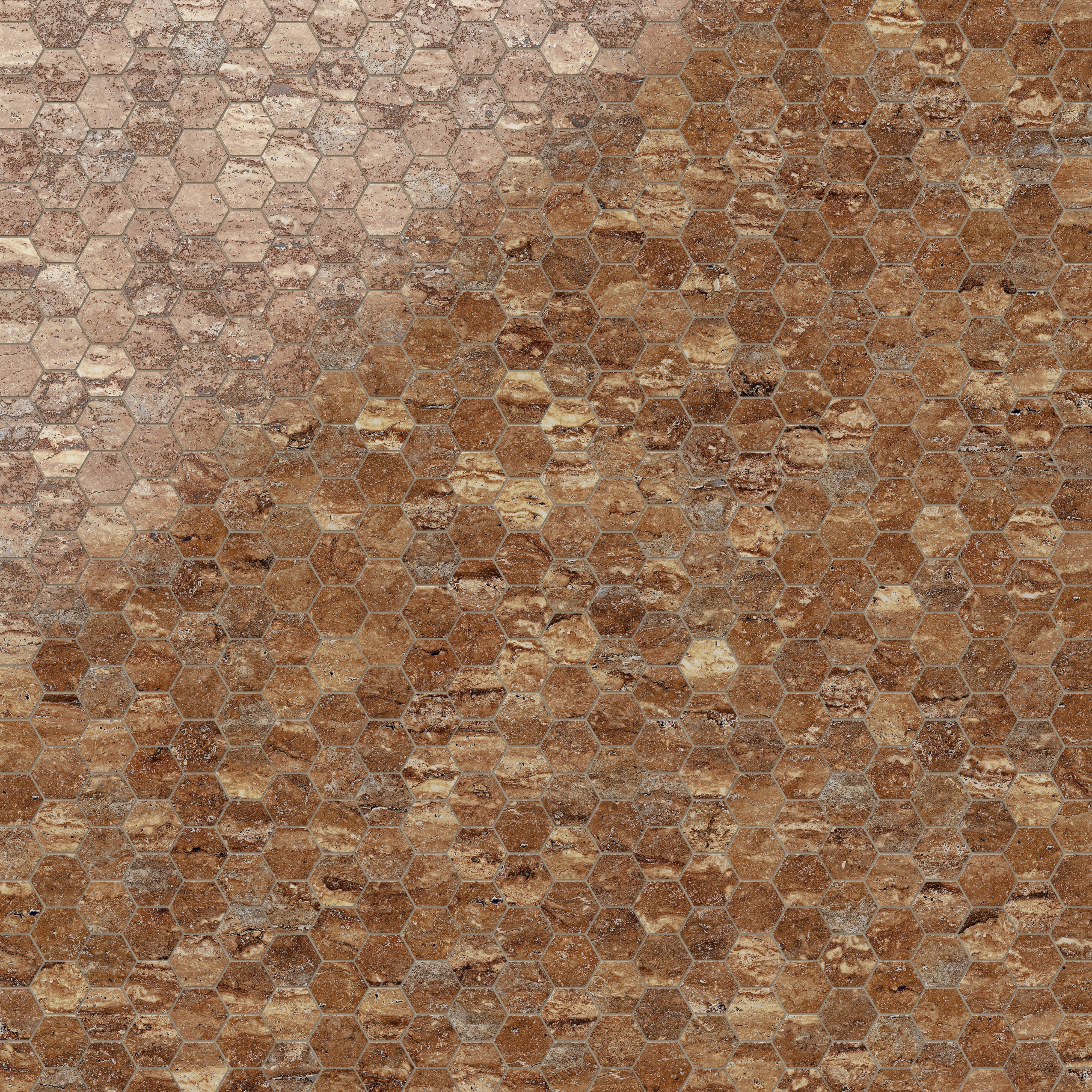 Marlow 3x3 Polished Porcelain Hexagon Mosaic Tile in Bold