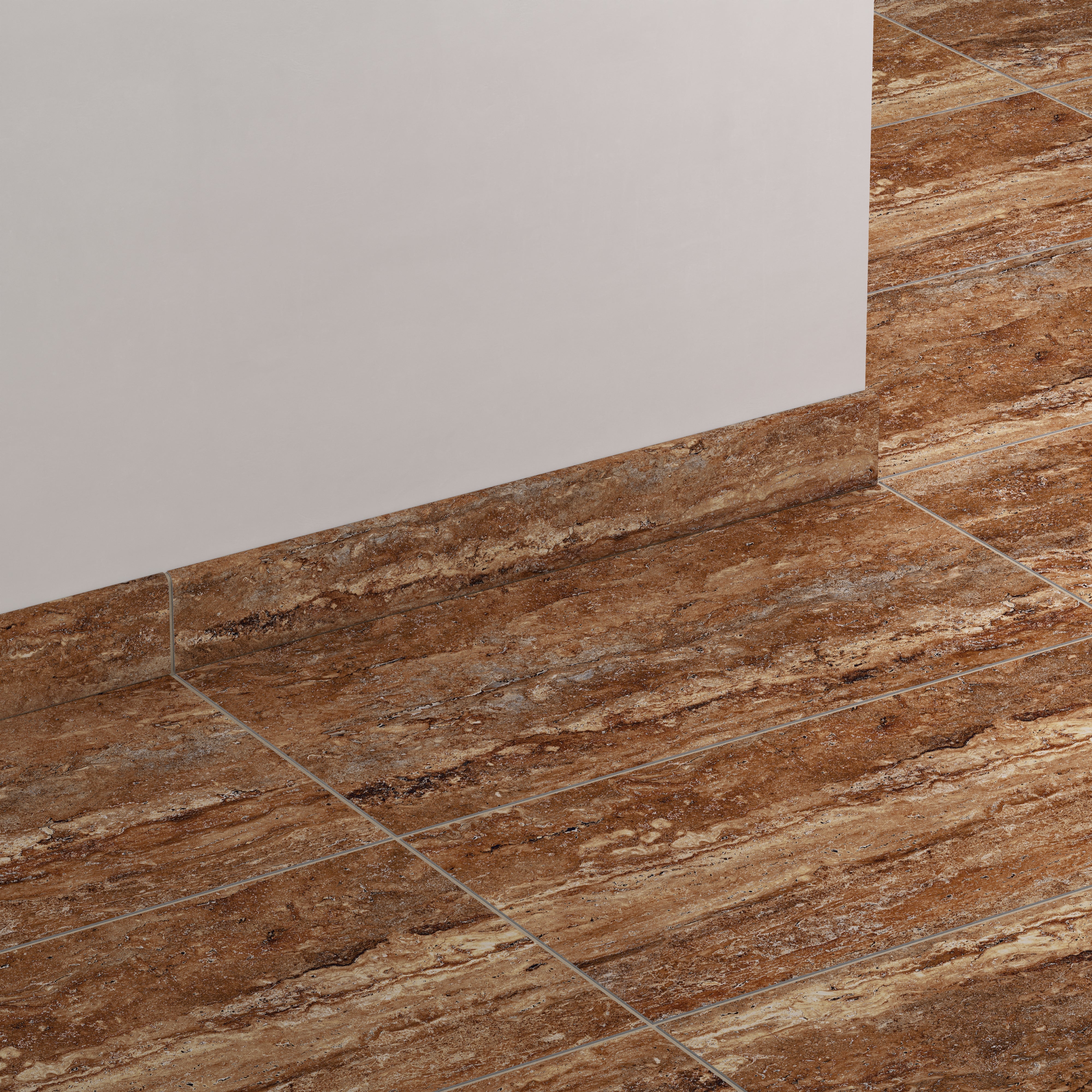 Marlow 3 x 24 Matte Porcelain Bullnose Tile in Bold