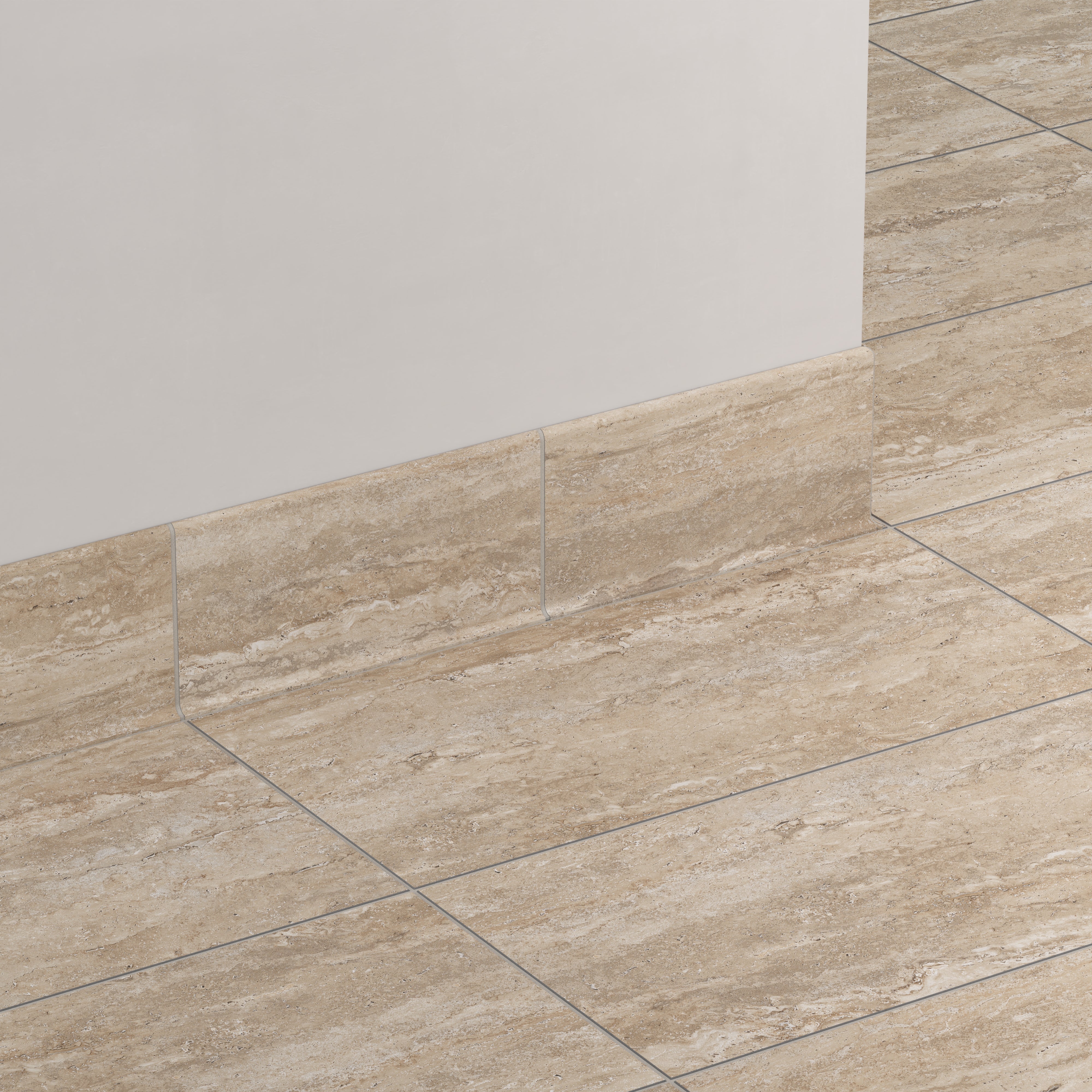 Marlow 6x12 Matte Porcelain Cove Base Tile in Navona