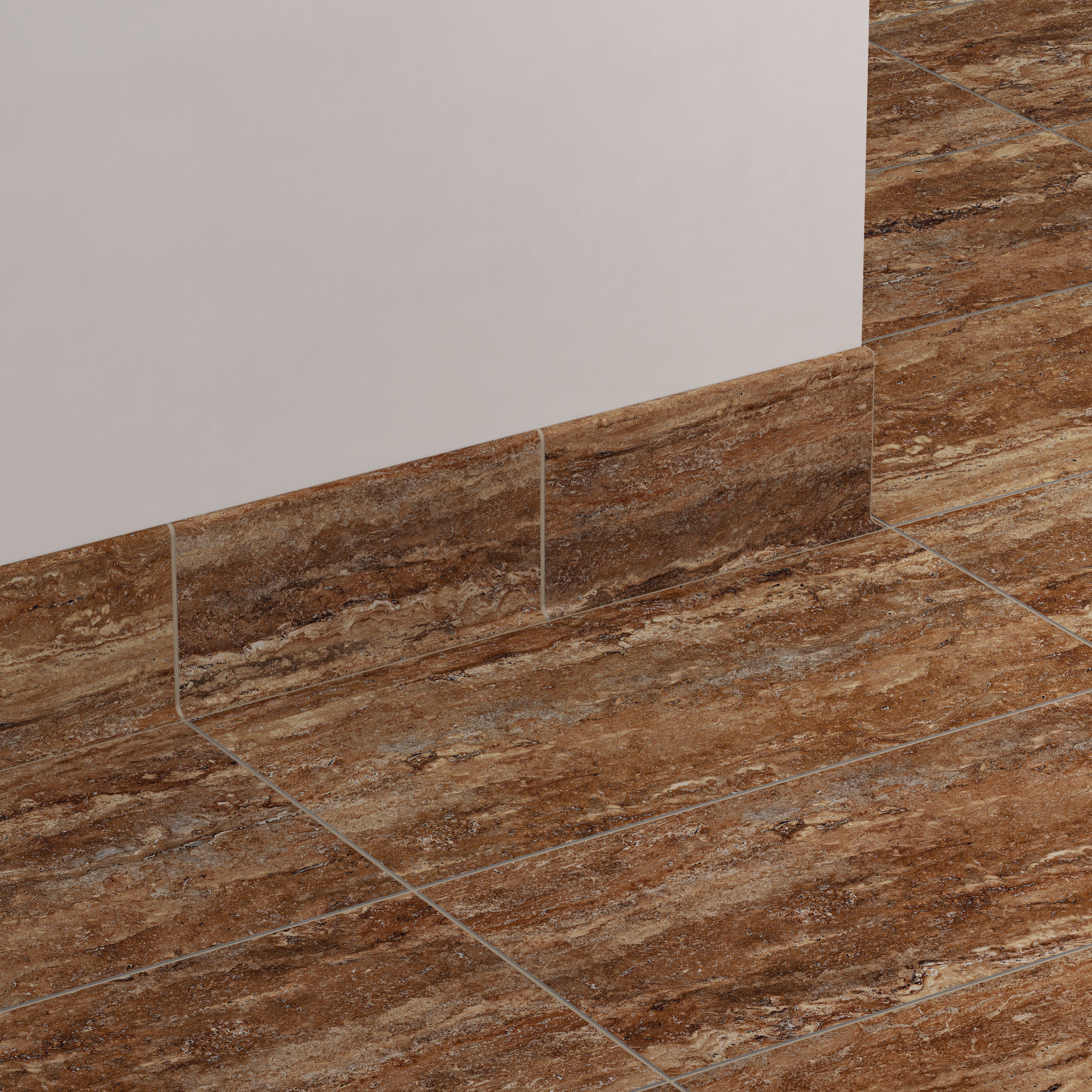 Marlow 6x12 Matte Porcelain Cove Base Tile in Bold
