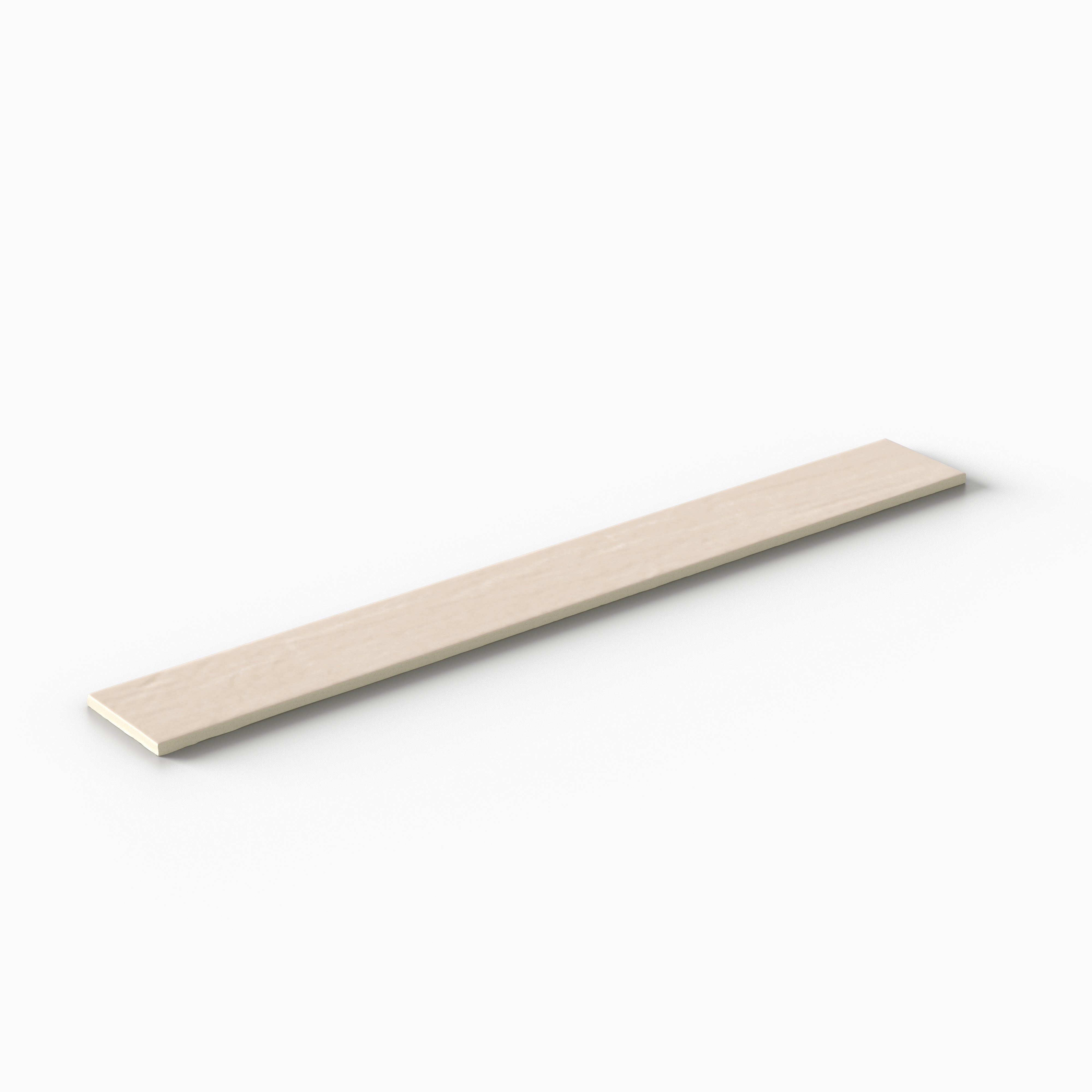 Piper 3x24 Glossy Porcelain Tile in Almond
