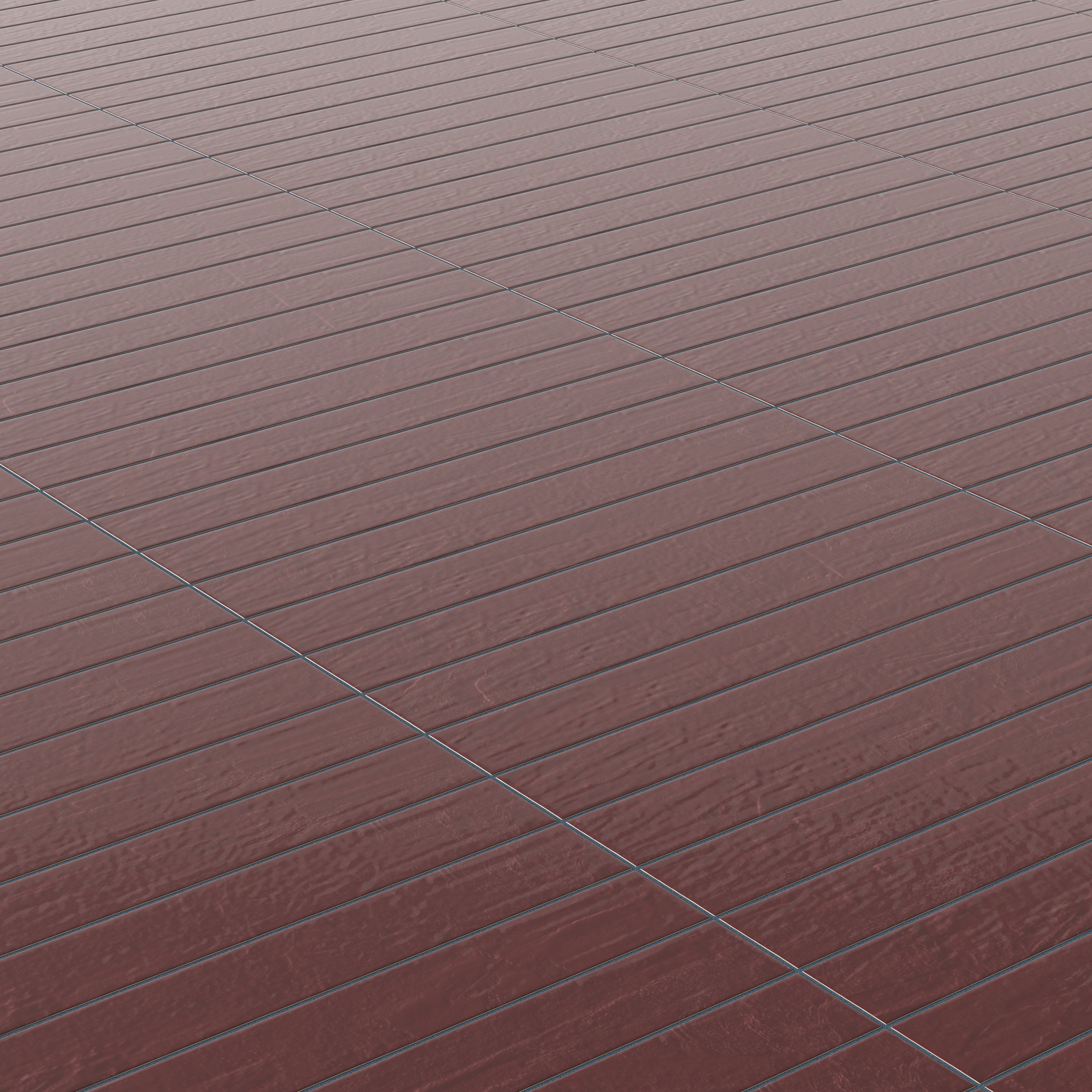 Piper 3x24 Glossy Porcelain Tile in Crimson