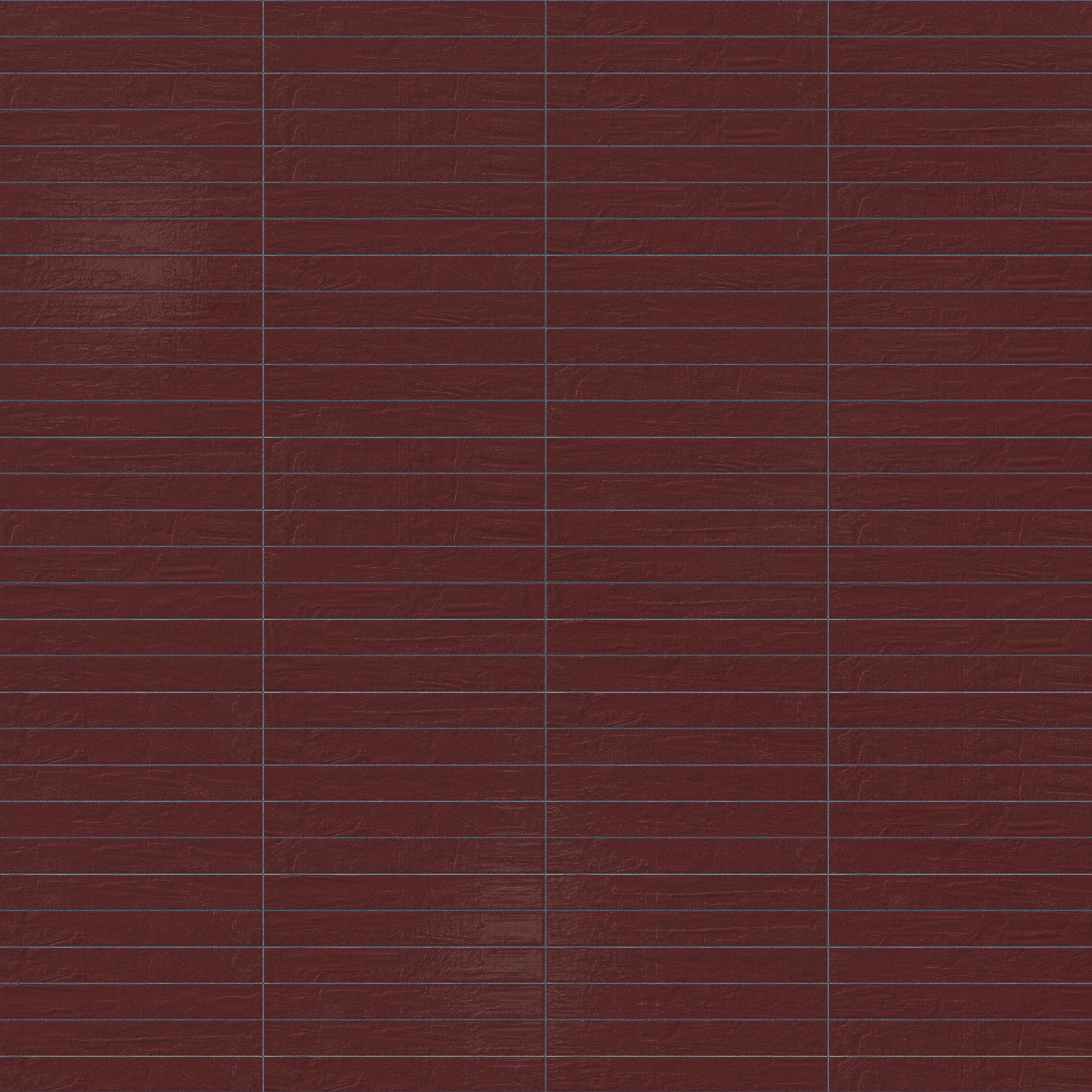 Piper 3x24 Glossy Porcelain Tile in Crimson