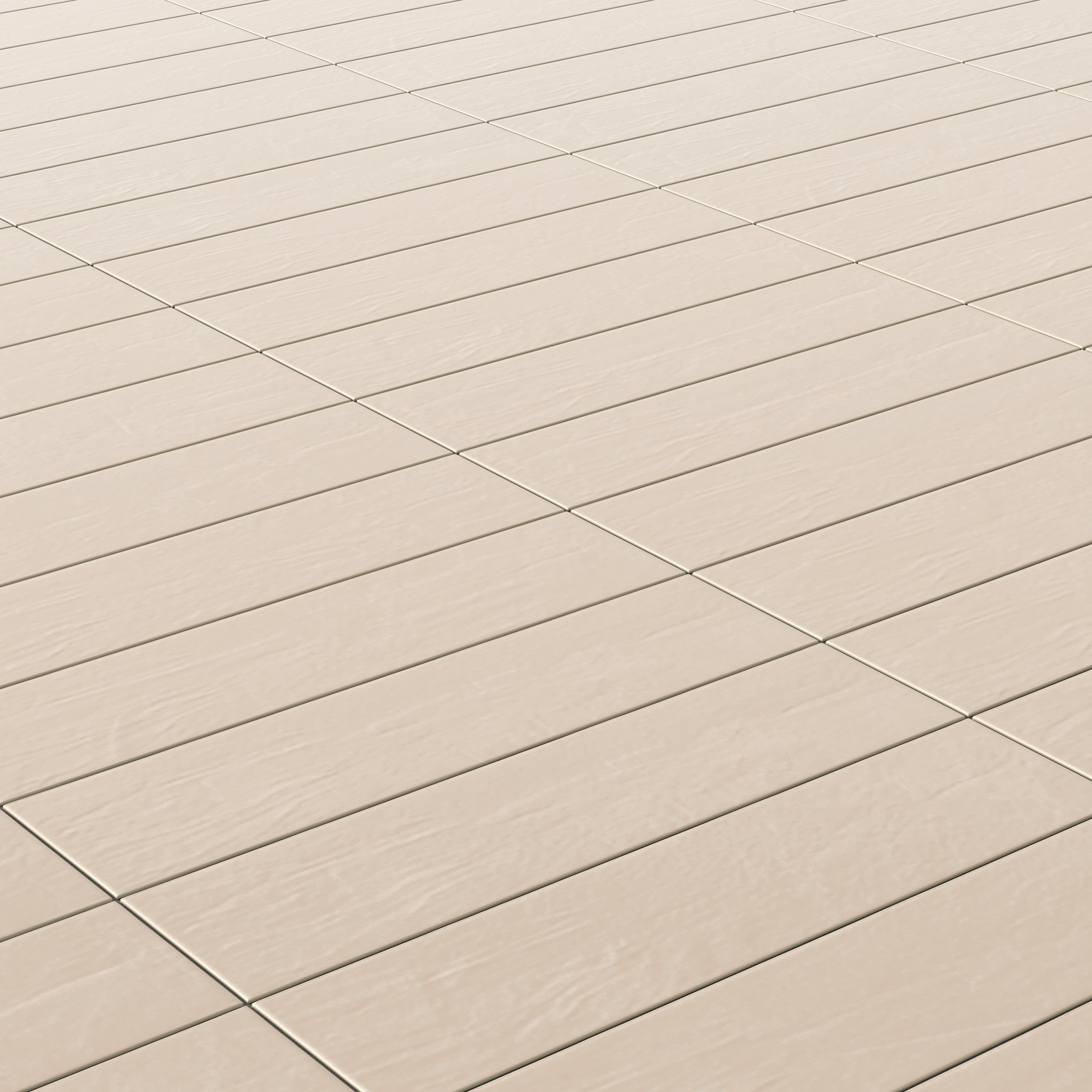 Piper 6x24 Glossy Porcelain Tile in Almond