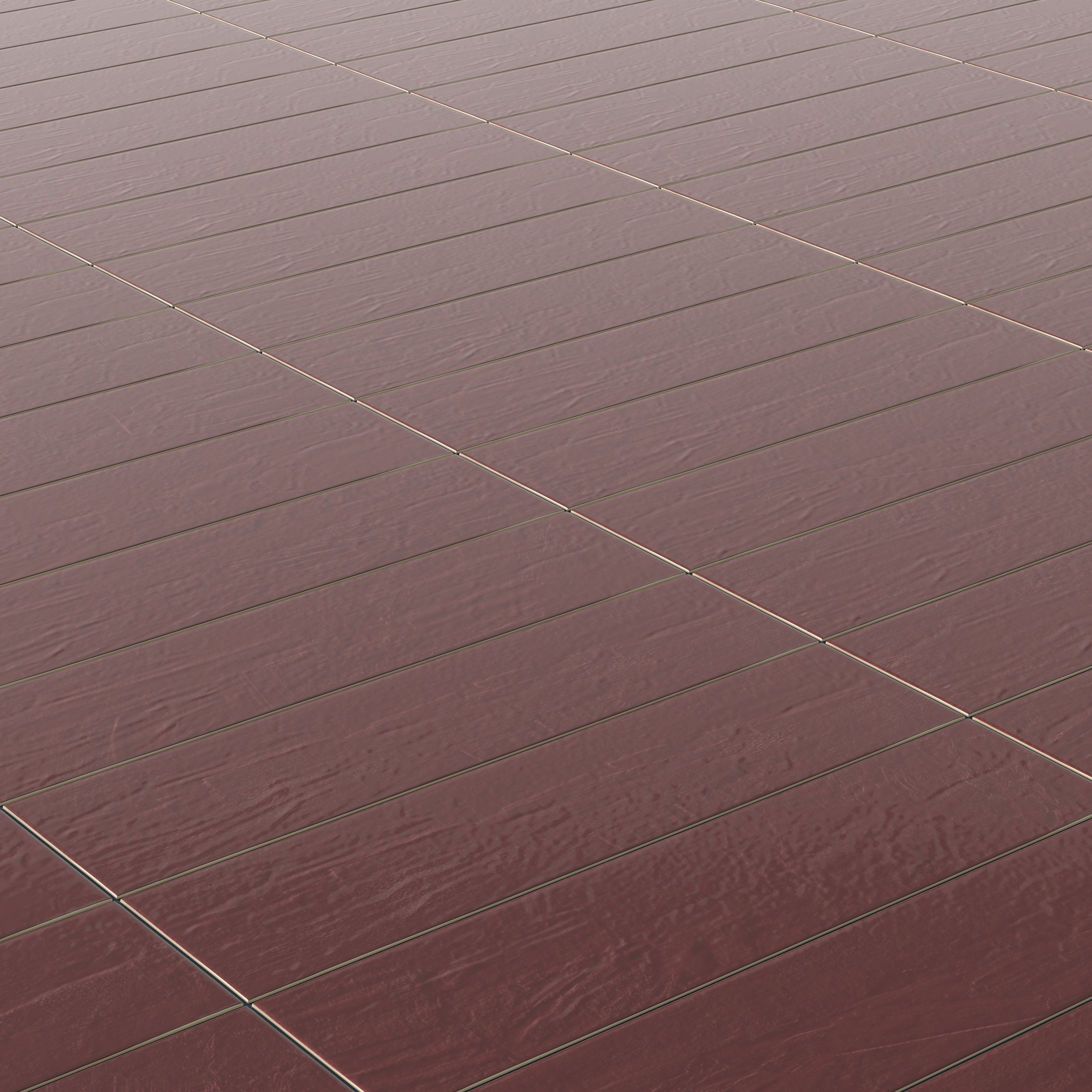 Piper 6 x 24 Glossy Porcelain Tile in Crimson