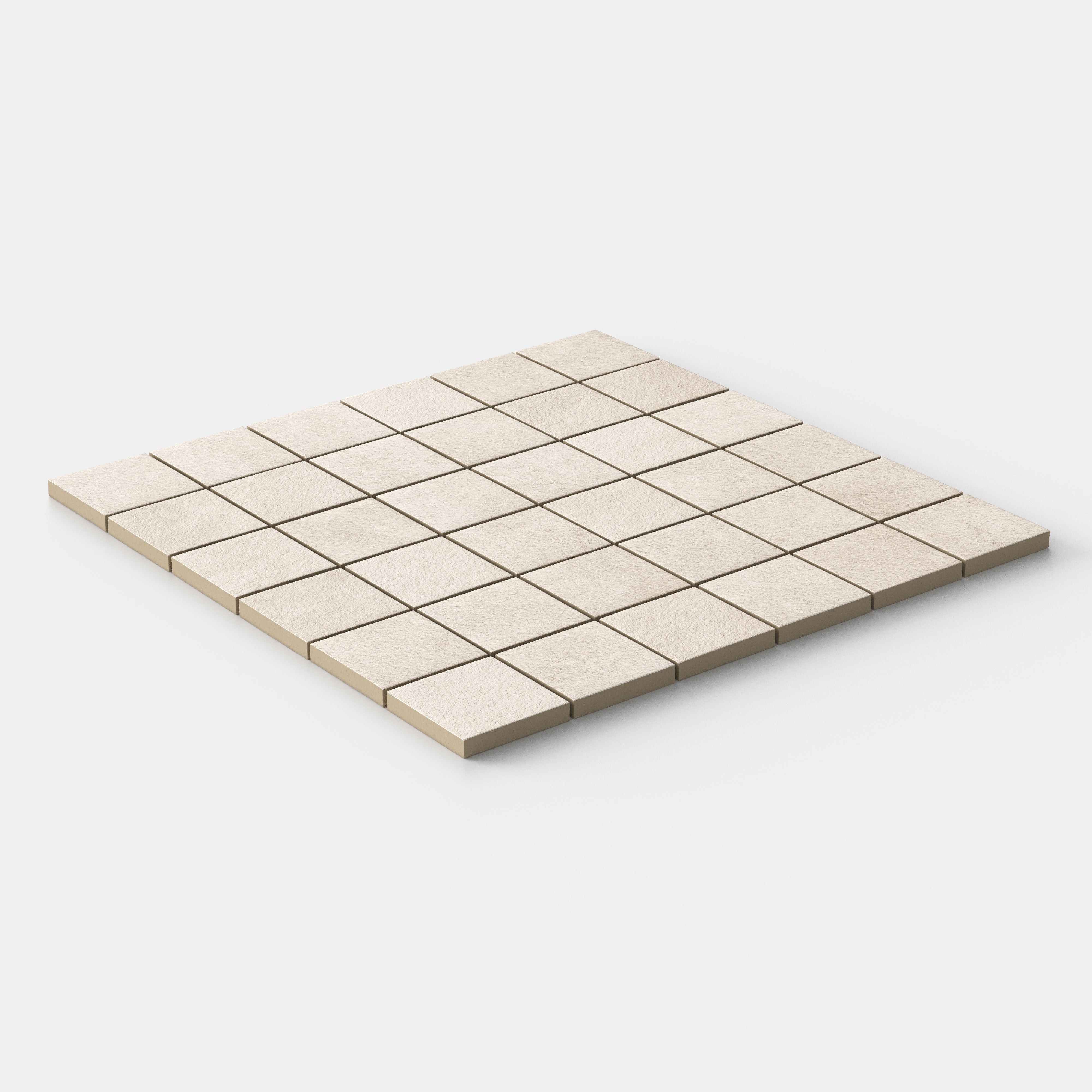 Vesper 2x2 Matte Porcelain Mosaic Tile in Sand