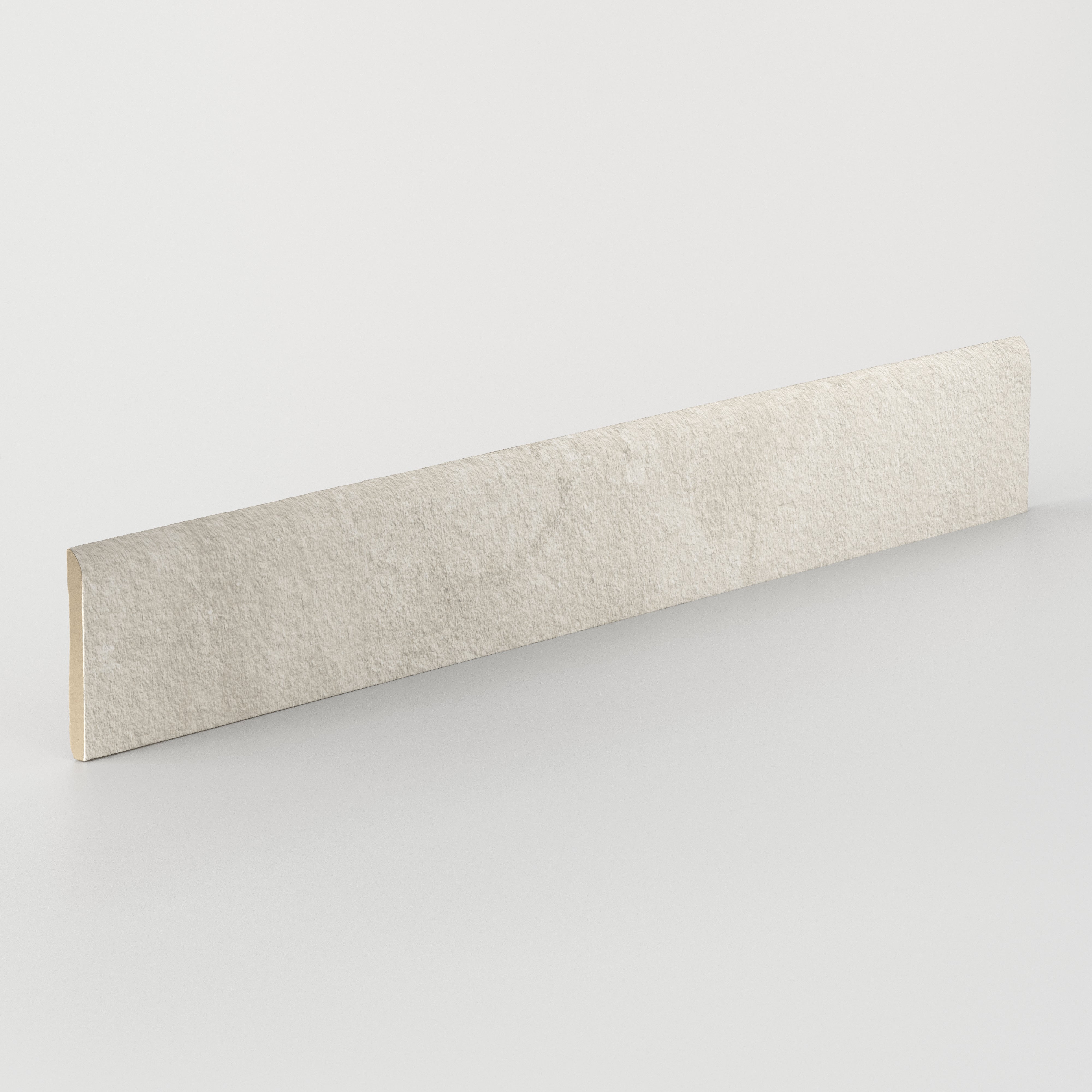 Vesper 3x24 Matte Porcelain Bullnose Tile in Beige