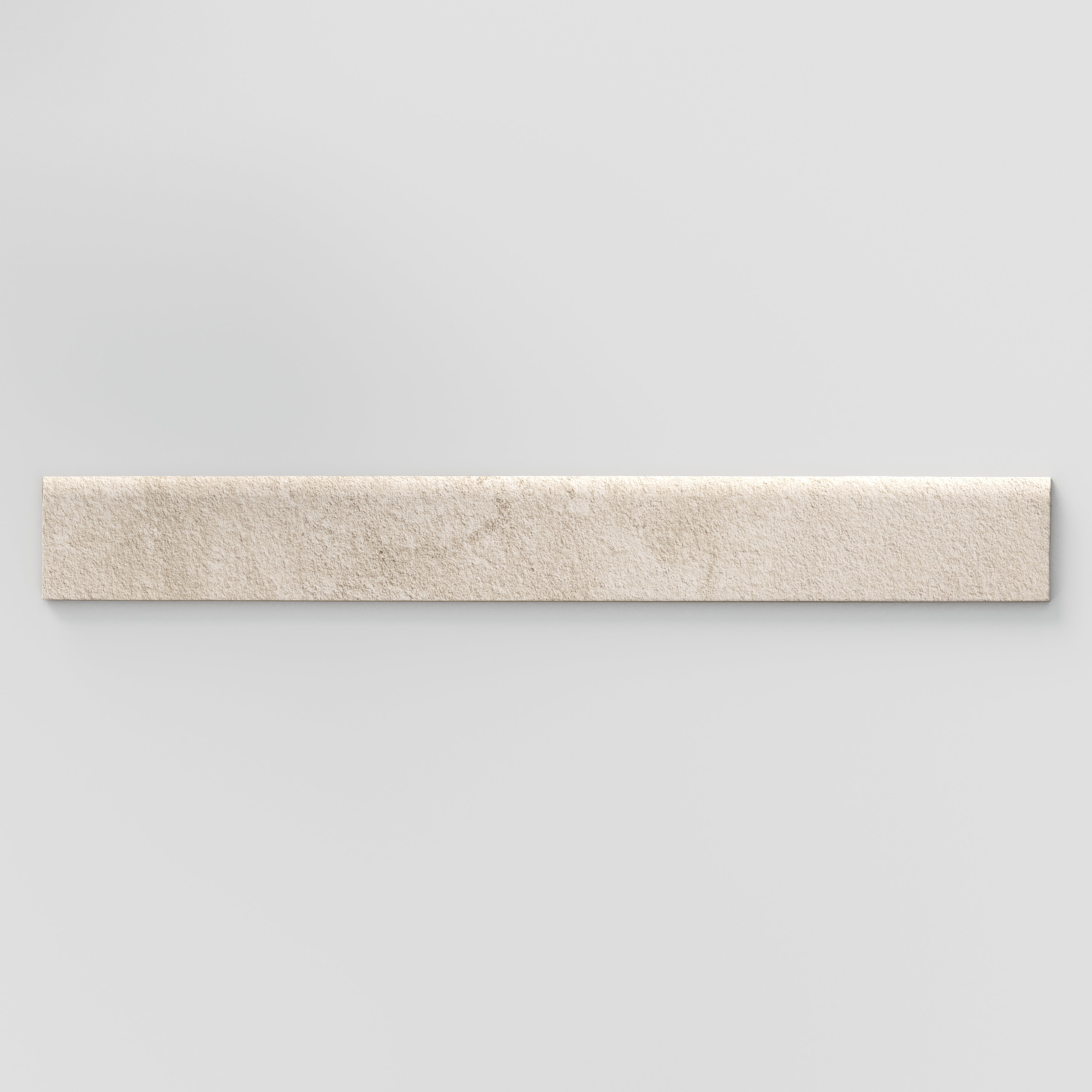 Vesper 3x24 Matte Porcelain Bullnose Tile in Sand