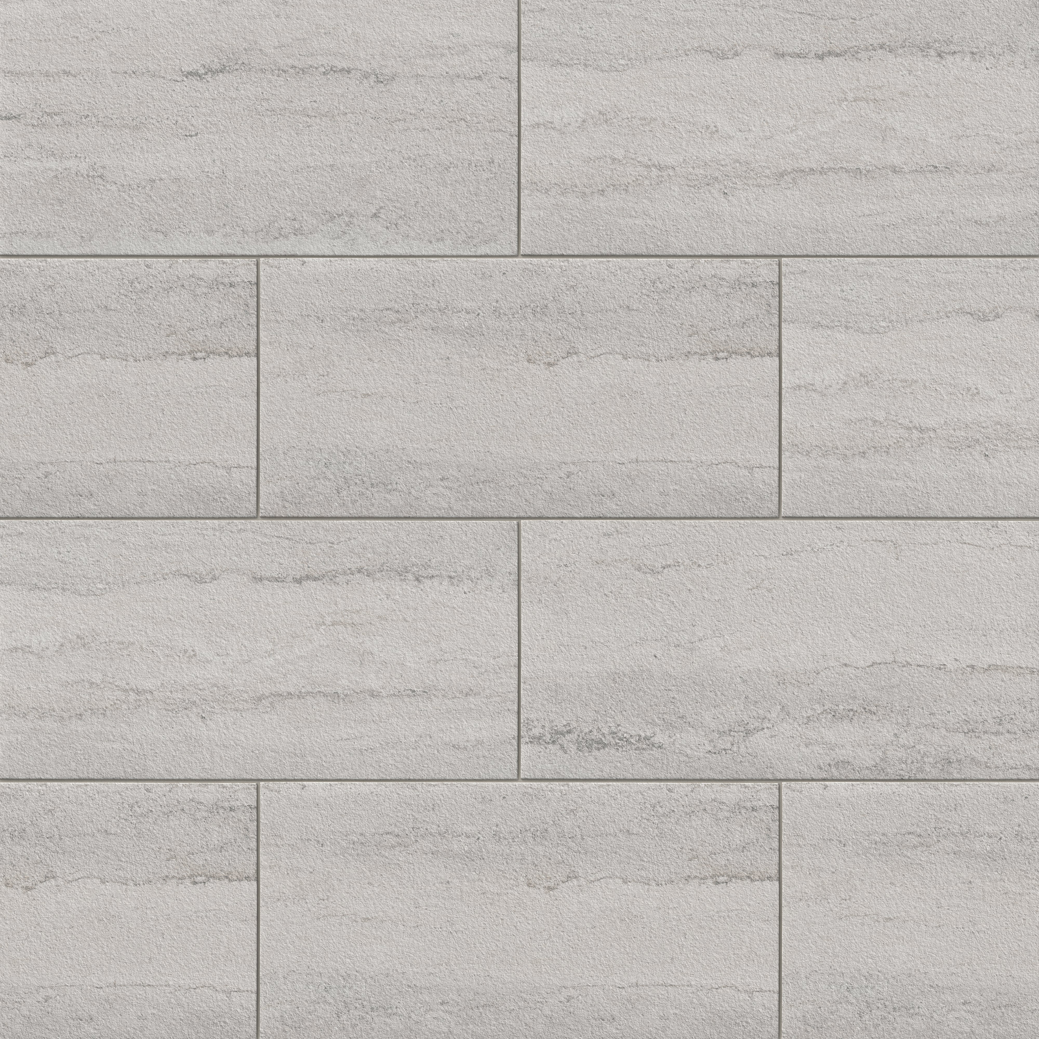 Vesper 12x24 Matte Porcelain Tile in Strata Grey