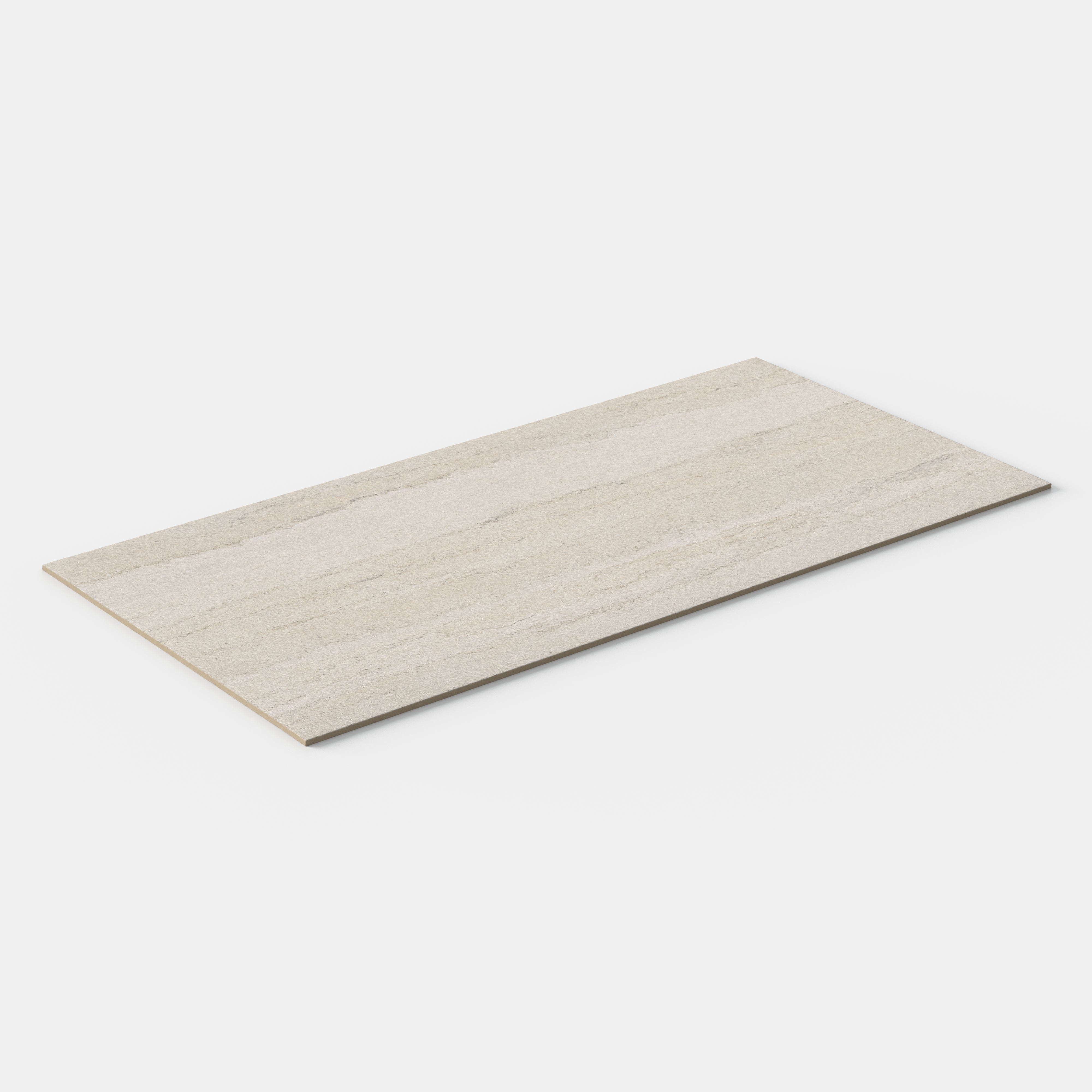 Vesper 24x48 Matte Porcelain Tile in Strata Beige