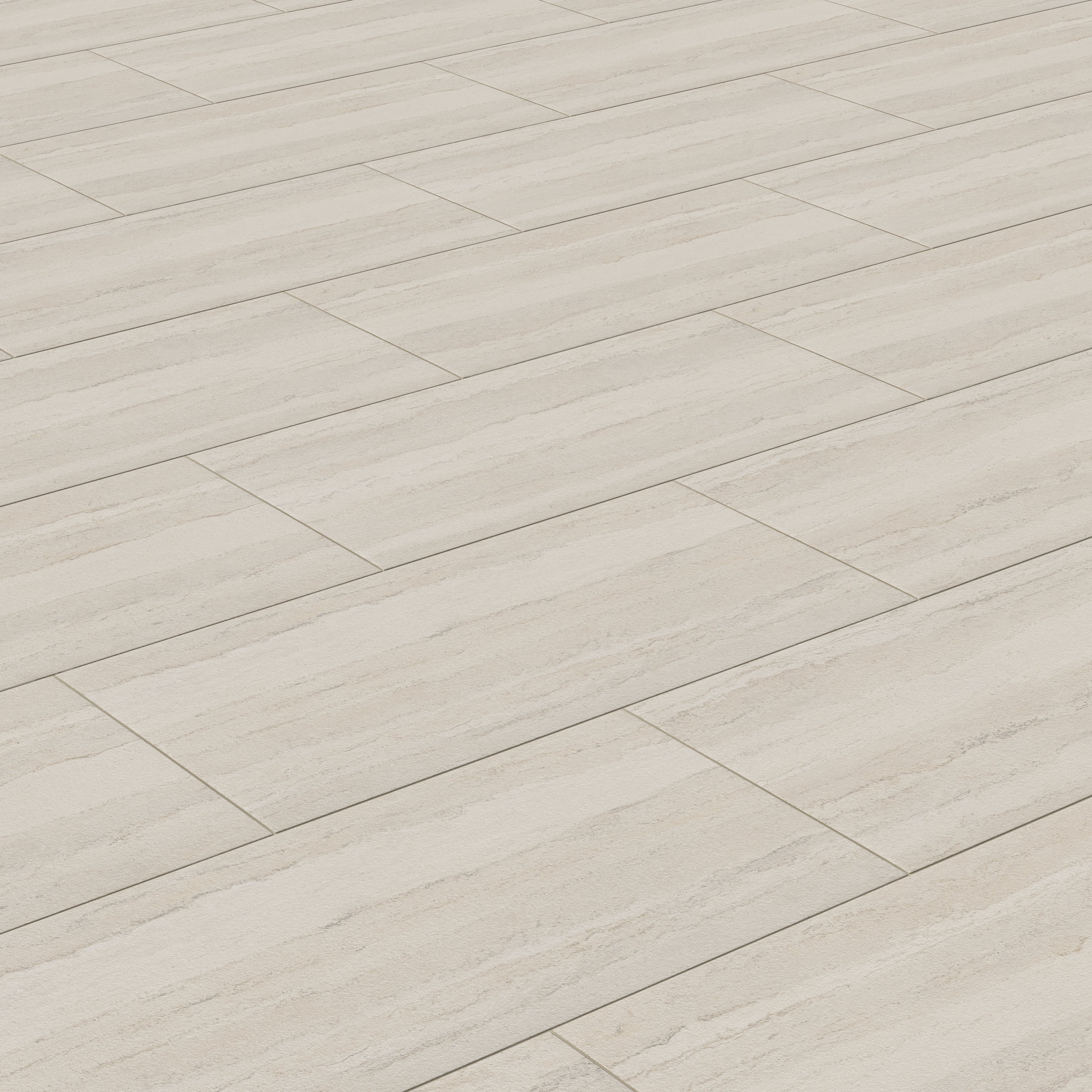 Vesper 24x48 Matte Porcelain Tile in Strata Beige