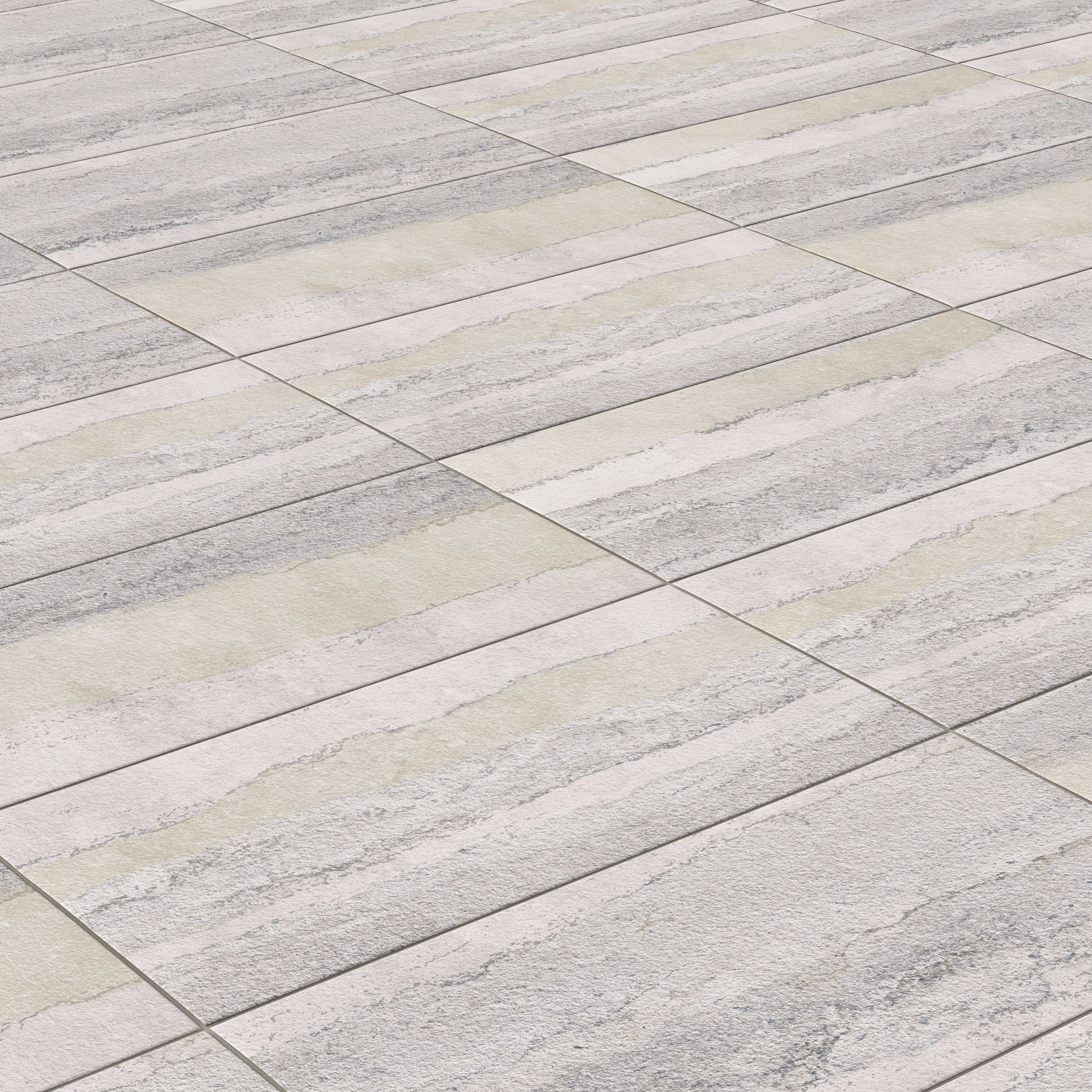 Vesper 12x24 Matte Porcelain Tile in Layered Grey