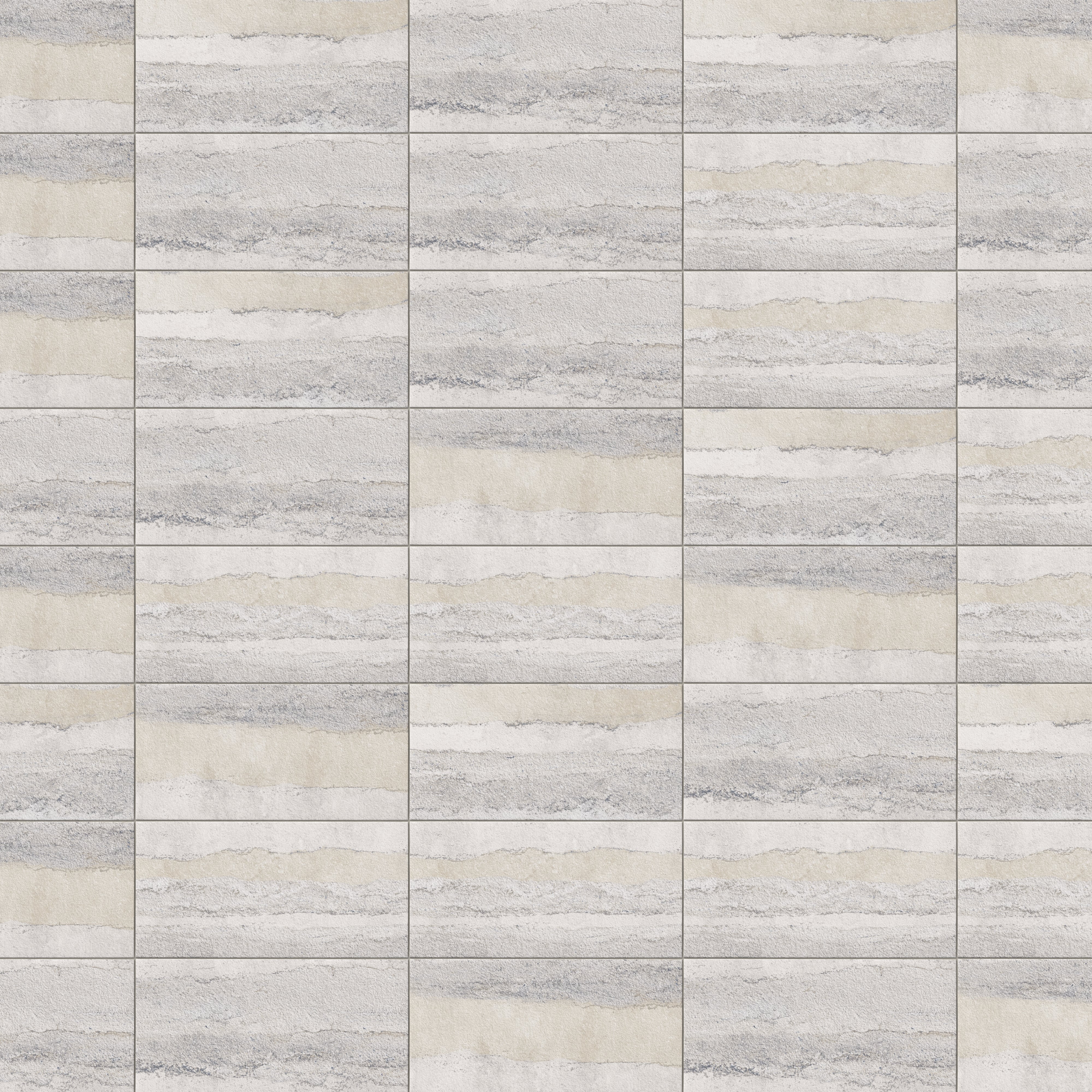 Vesper 12x24 Matte Porcelain Tile in Layered Grey