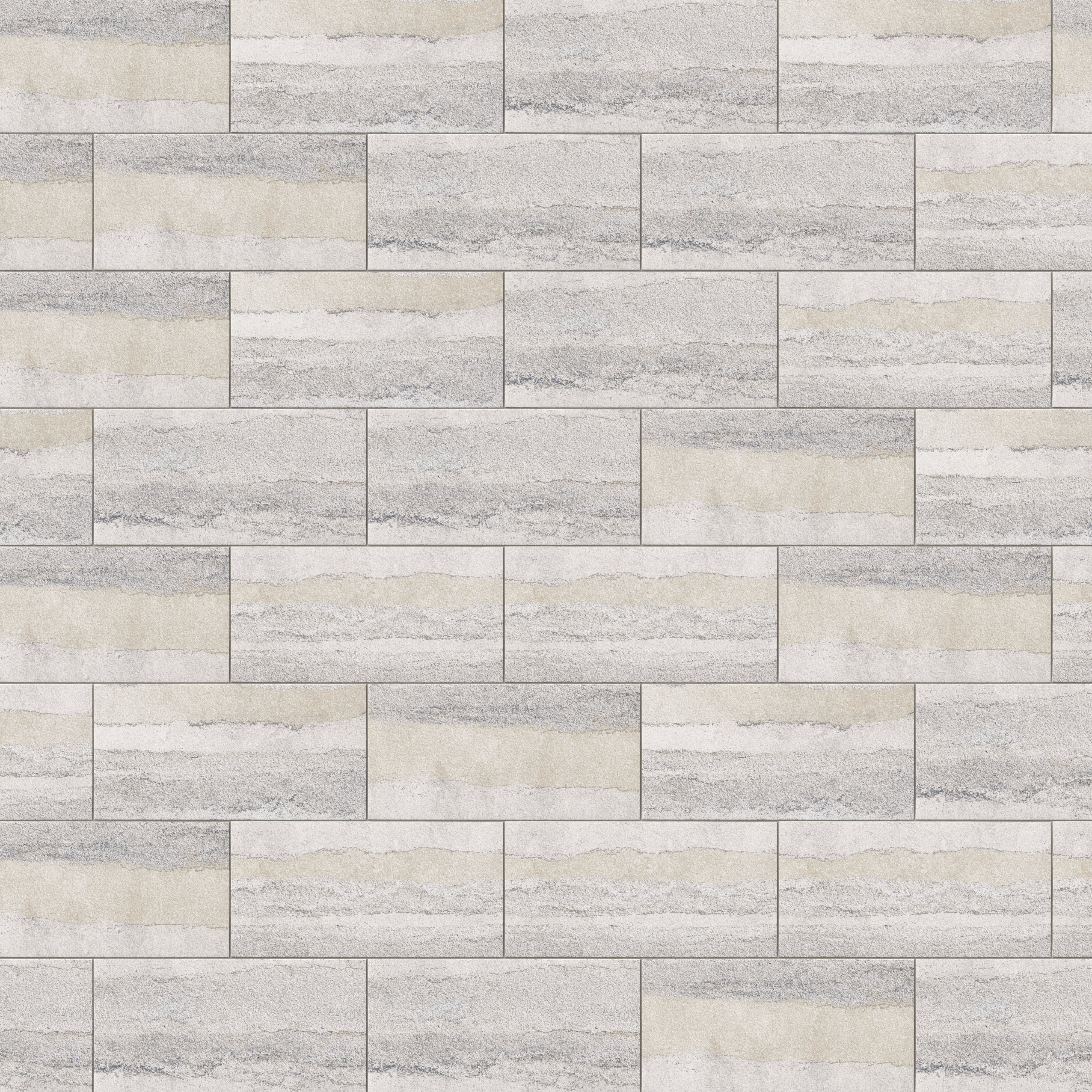Vesper 12x24 Matte Porcelain Tile in Layered Grey