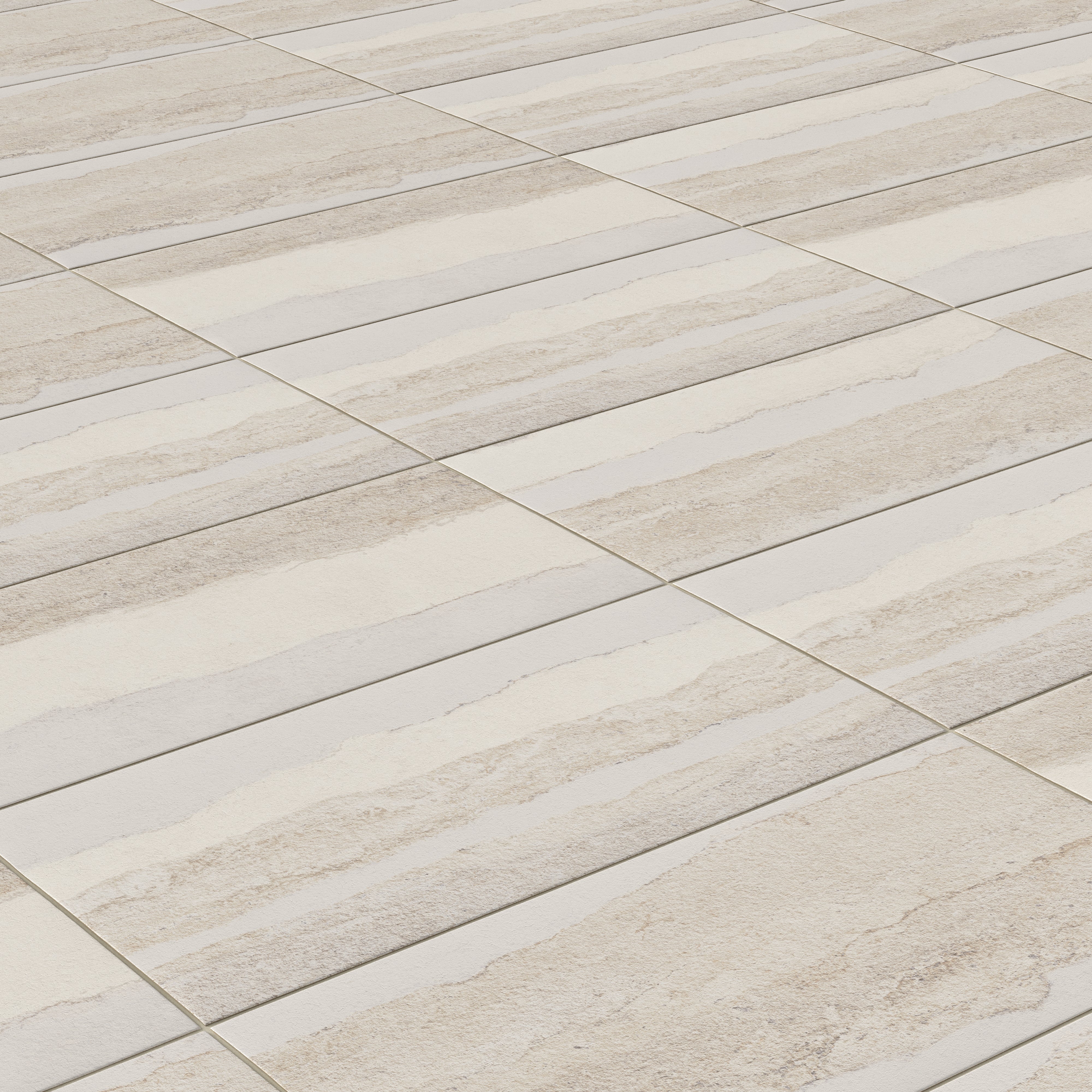 Vesper 12x24 Matte Porcelain Tile in Layered Sand