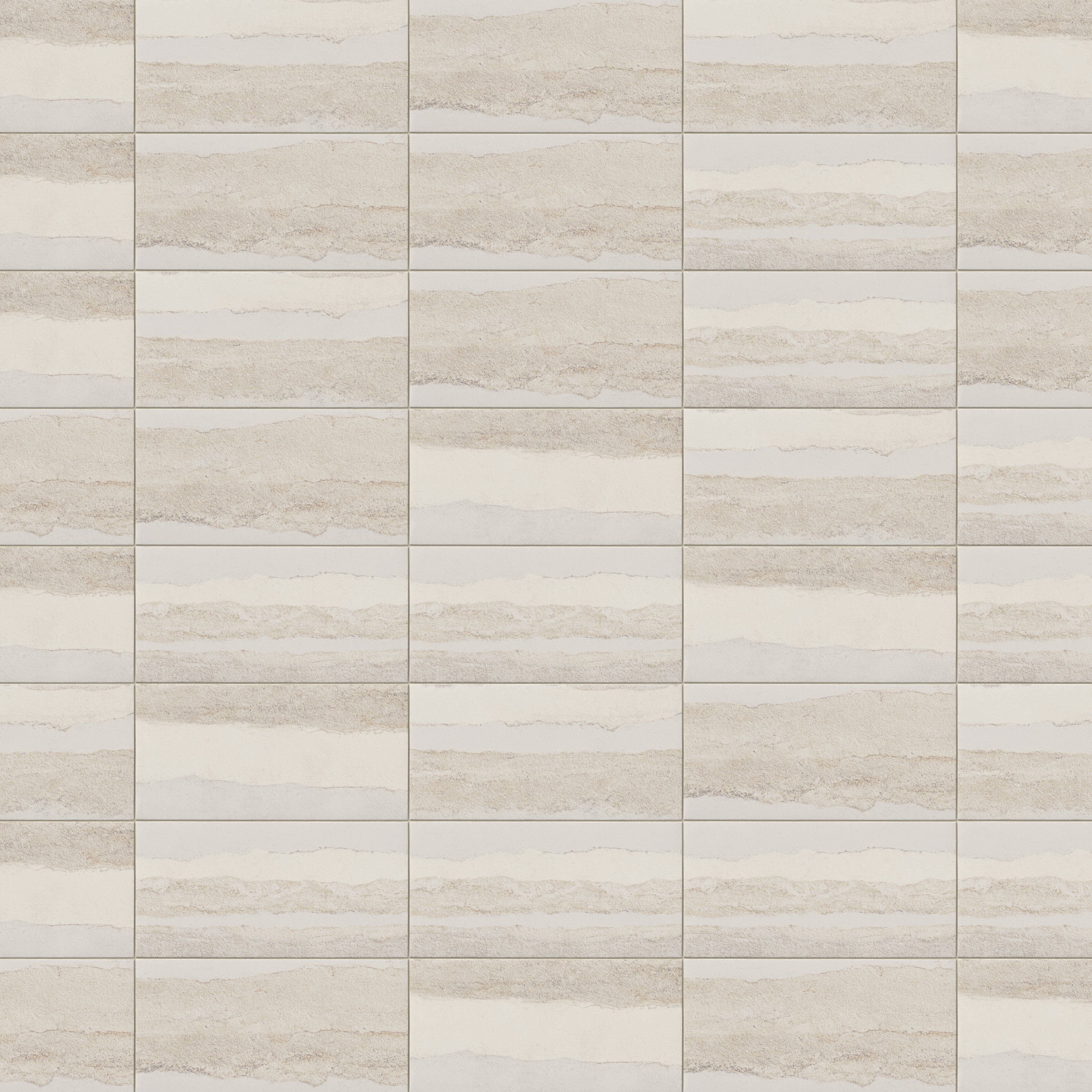 Vesper 12x24 Matte Porcelain Tile in Layered Sand