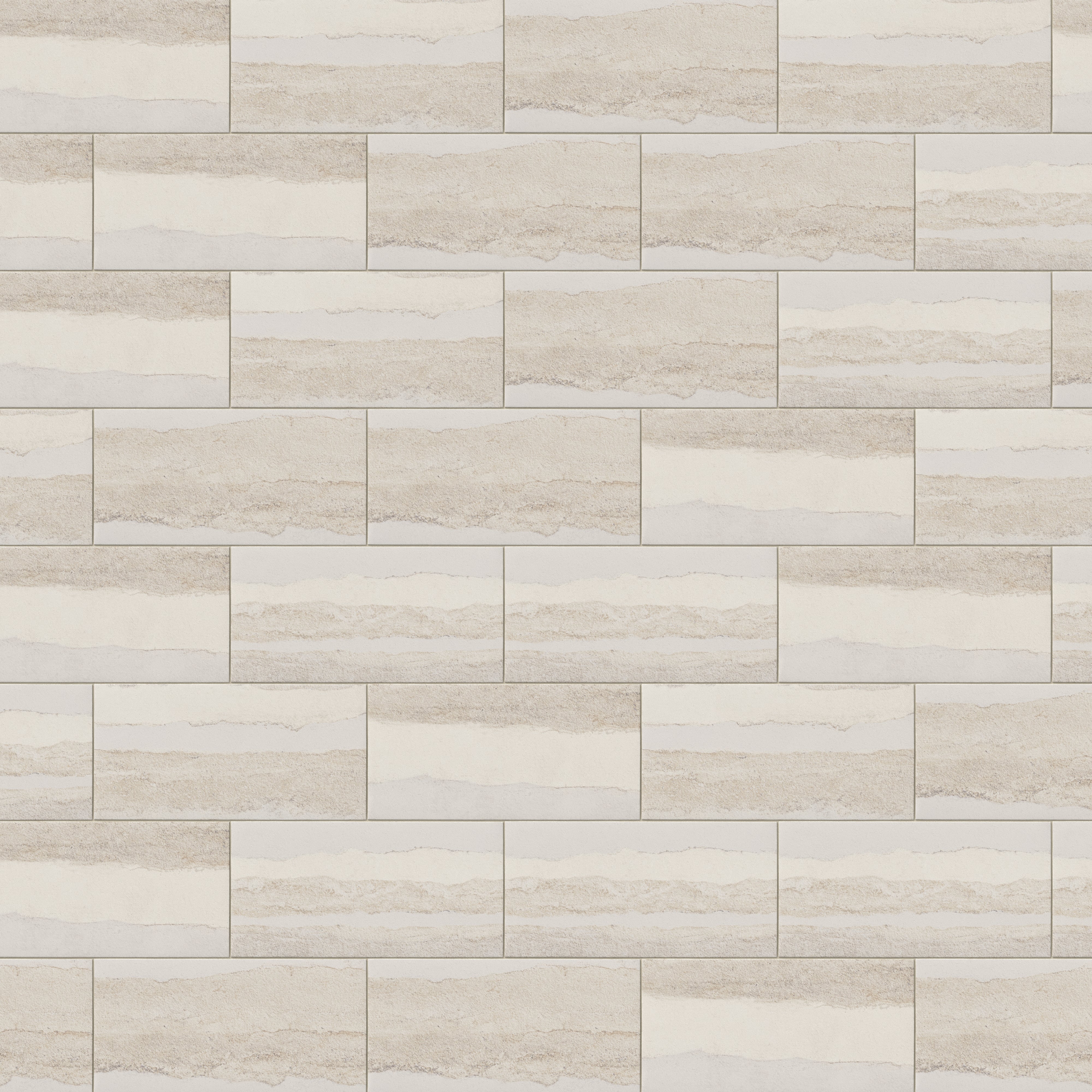 Vesper 12x24 Matte Porcelain Tile in Layered Sand