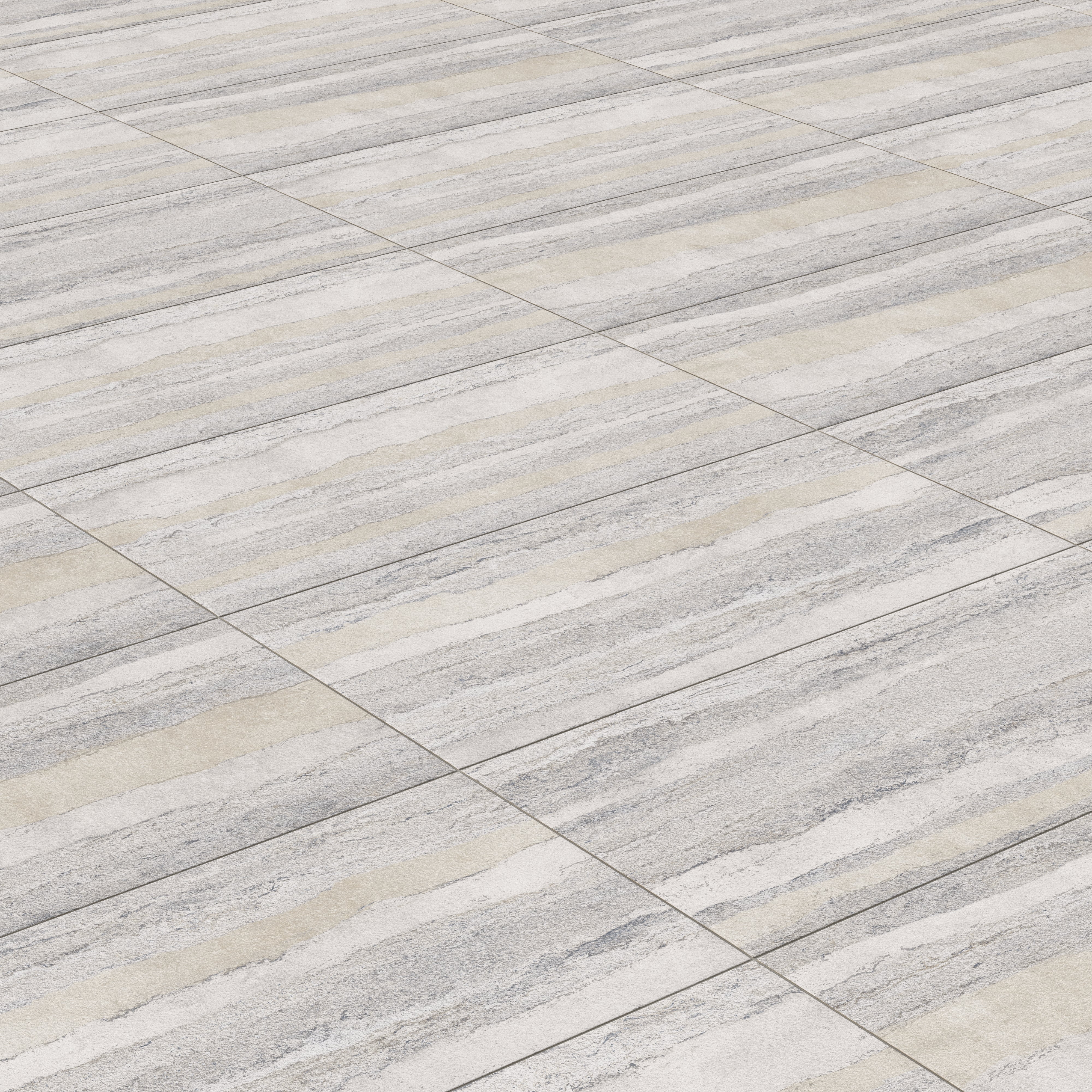 Vesper 24x48 Matte Porcelain Tile in Layered Grey