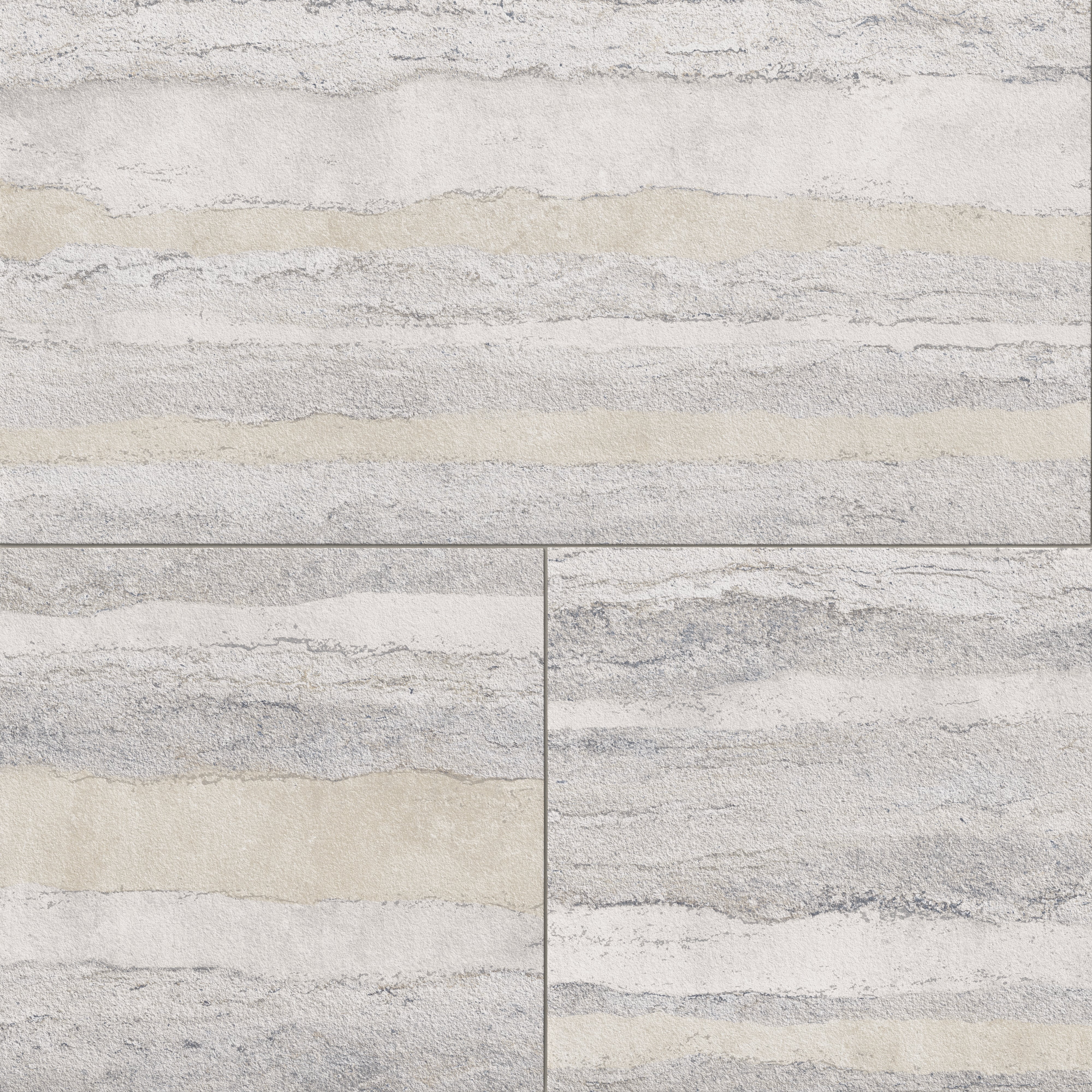 Vesper 24x48 Matte Porcelain Tile in Layered Grey