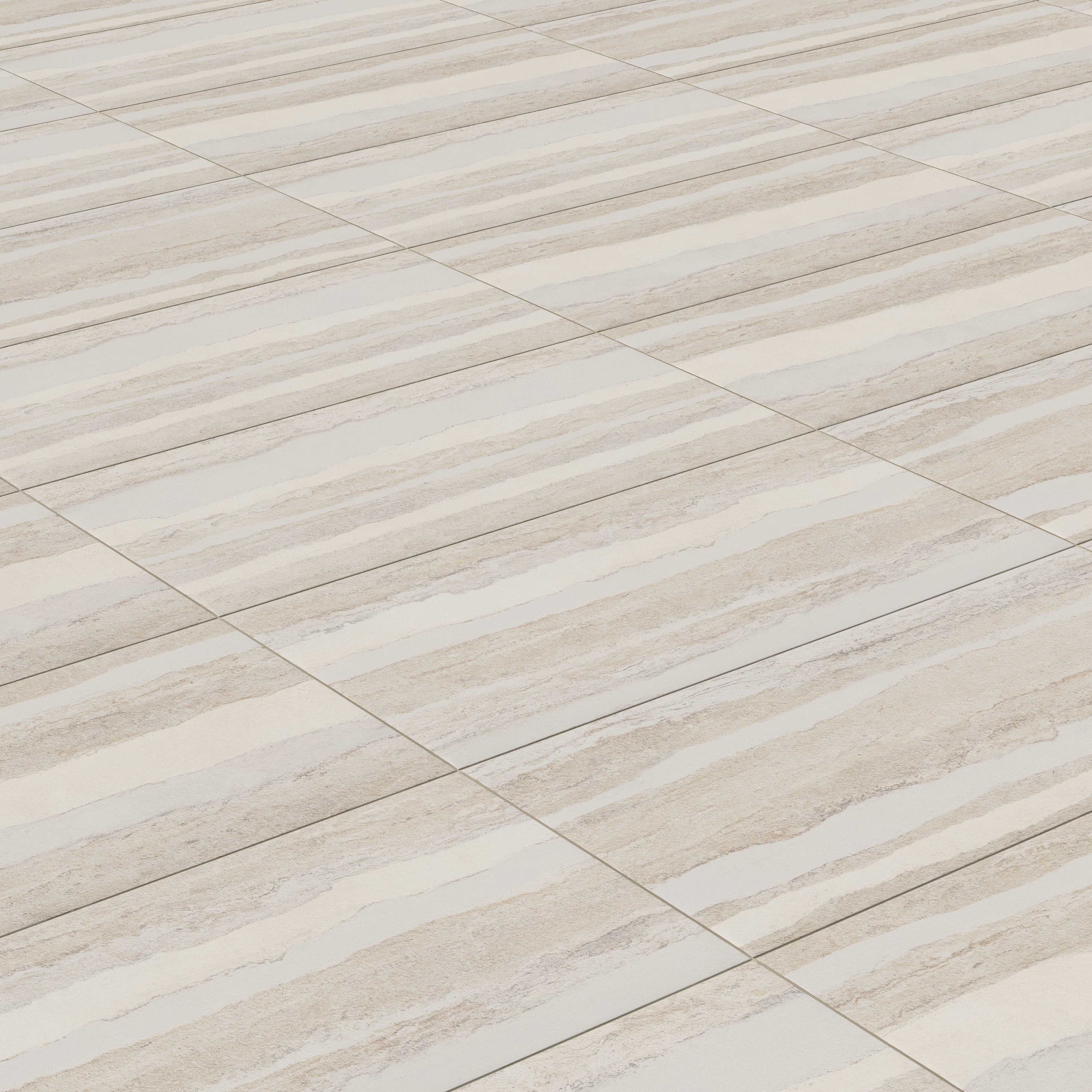 Vesper 24x48 Matte Porcelain Tile in Layered Sand