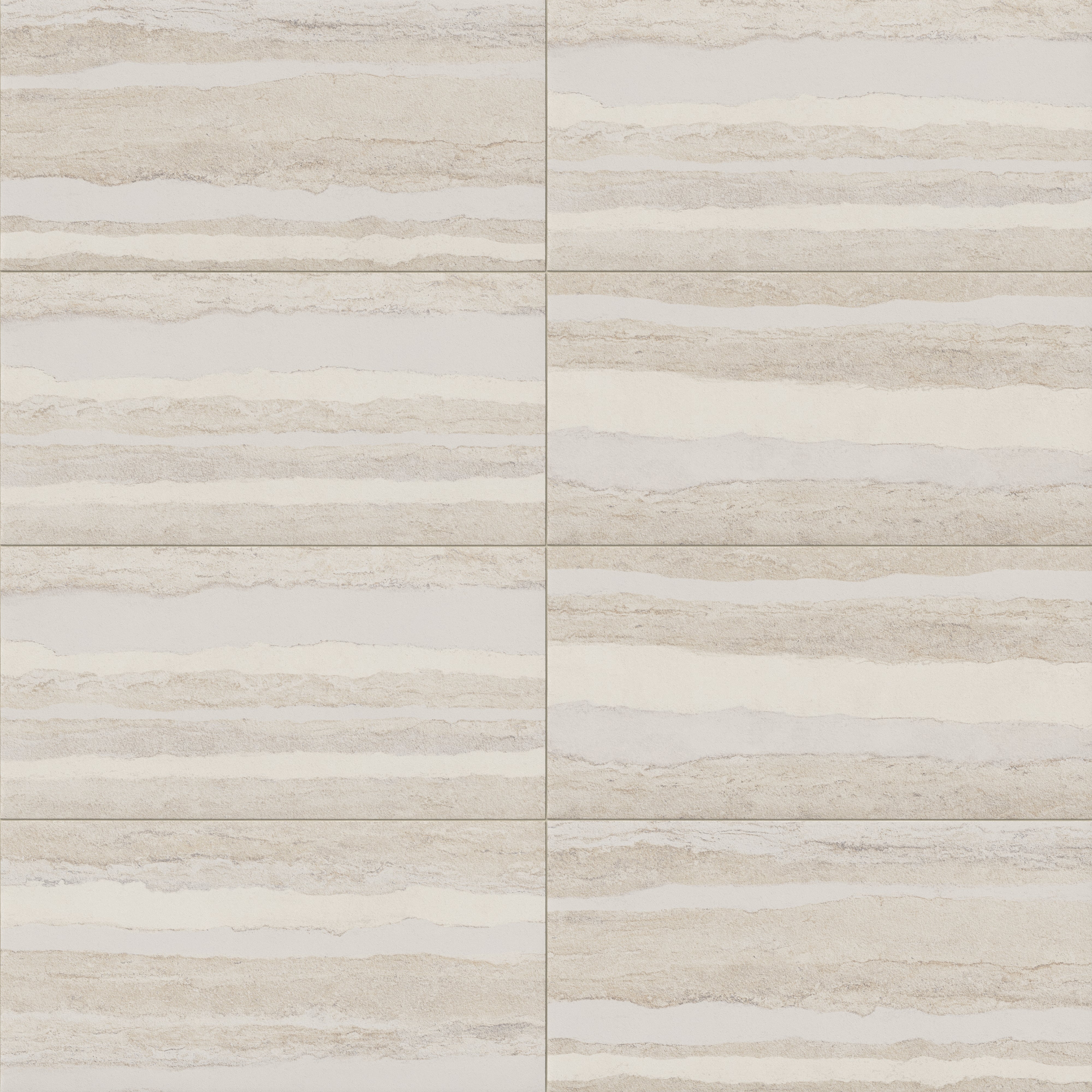 Vesper 24x48 Matte Porcelain Tile in Layered Sand