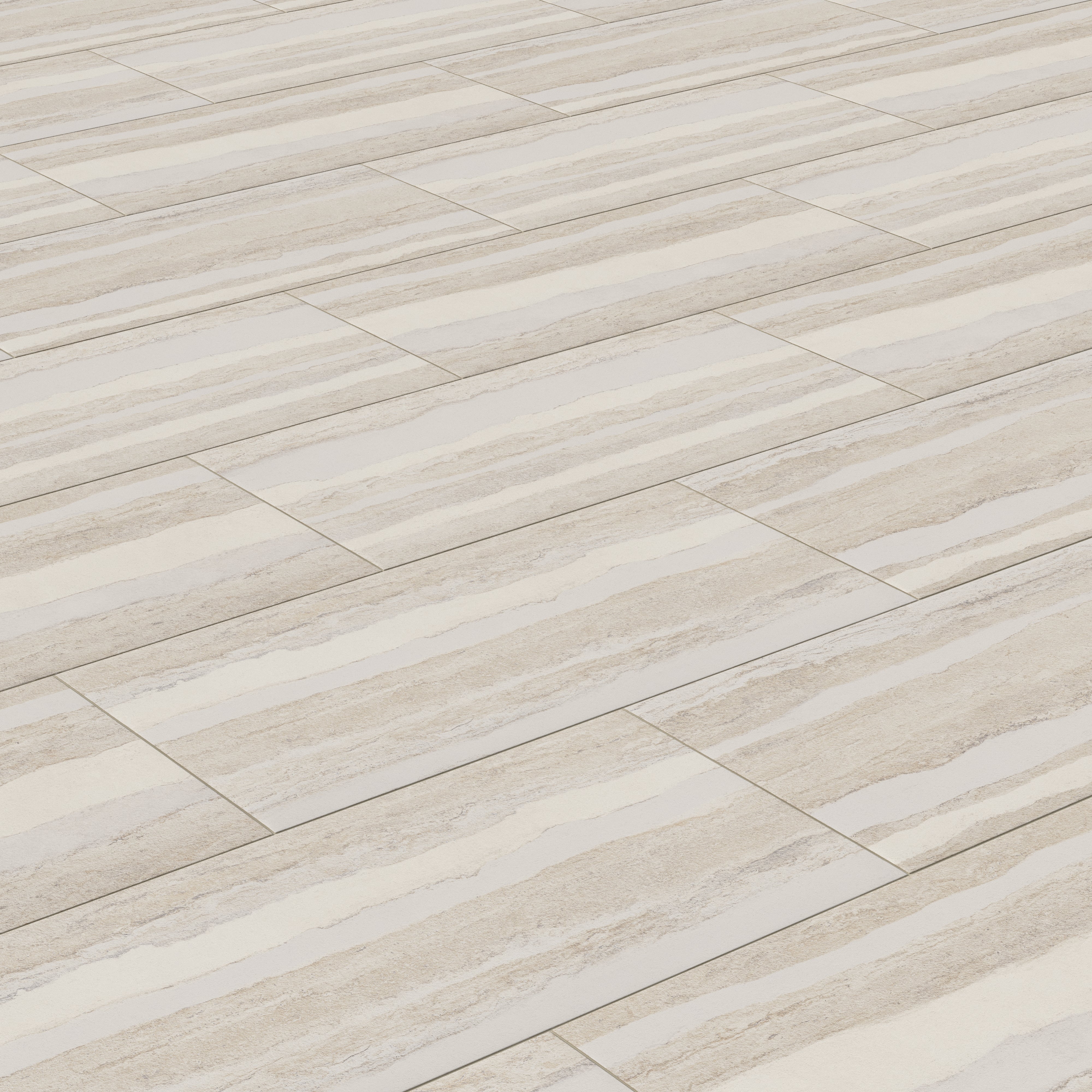 Vesper 24x48 Matte Porcelain Tile in Layered Sand