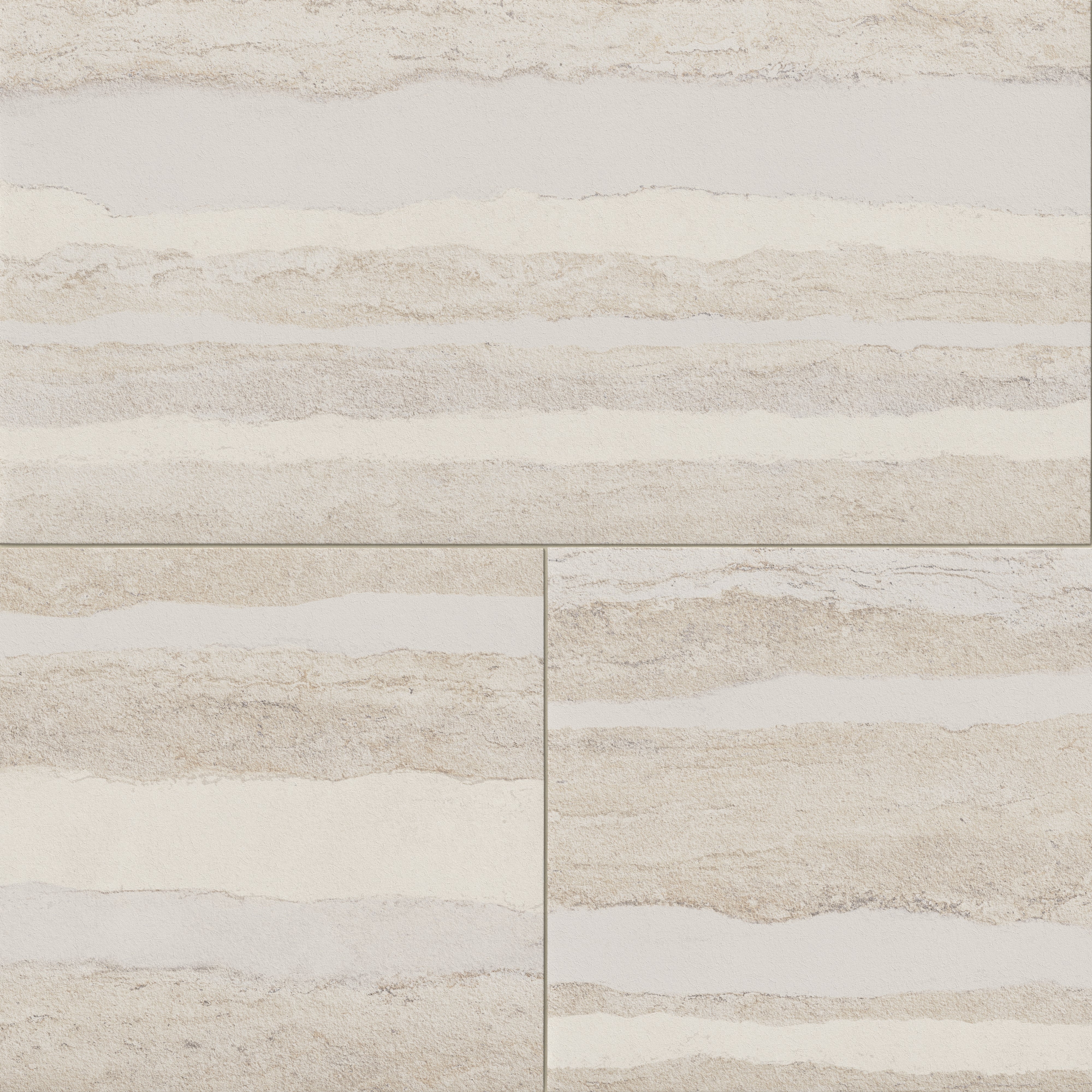 Vesper 24x48 Matte Porcelain Tile in Layered Sand