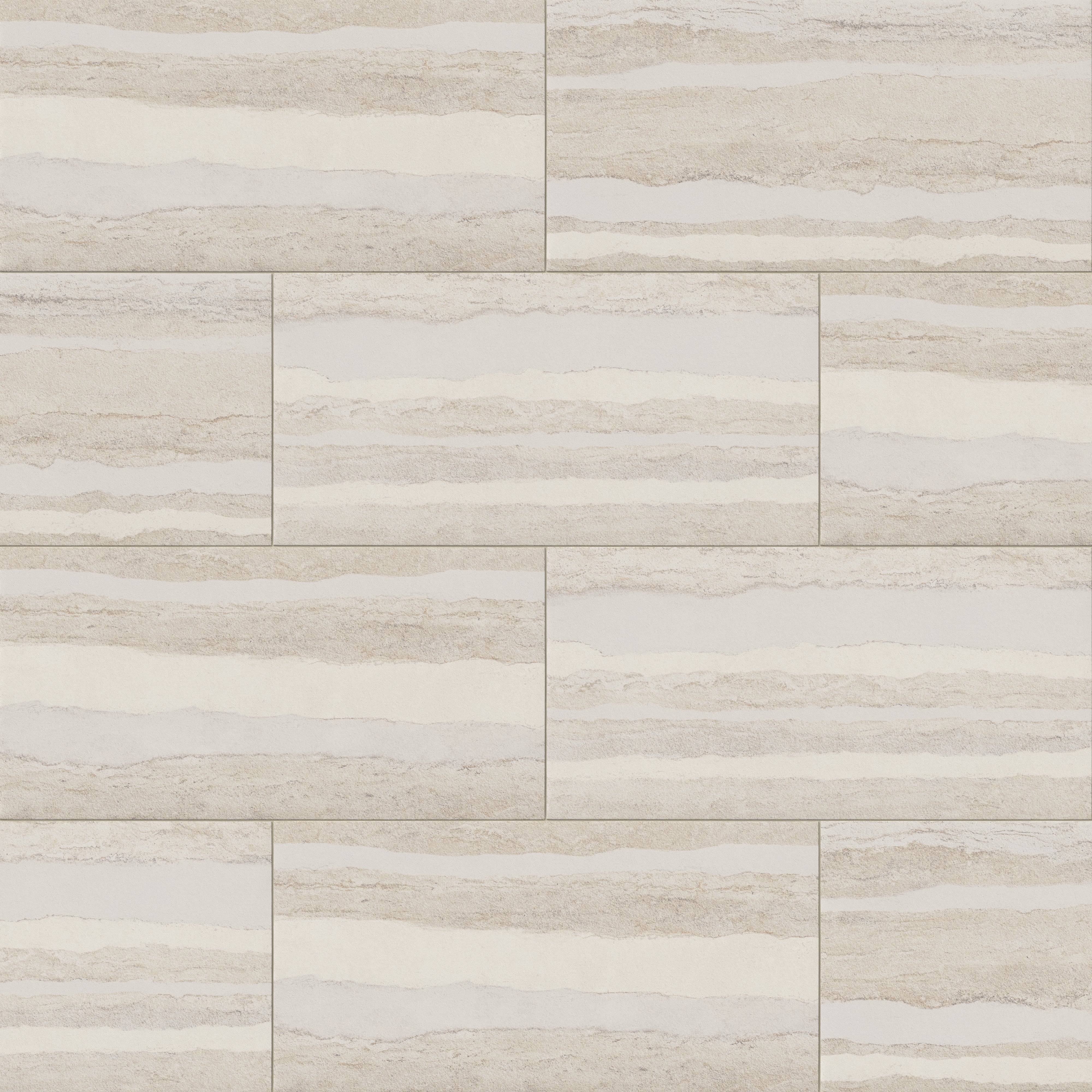 Vesper 24x48 Matte Porcelain Tile in Layered Sand