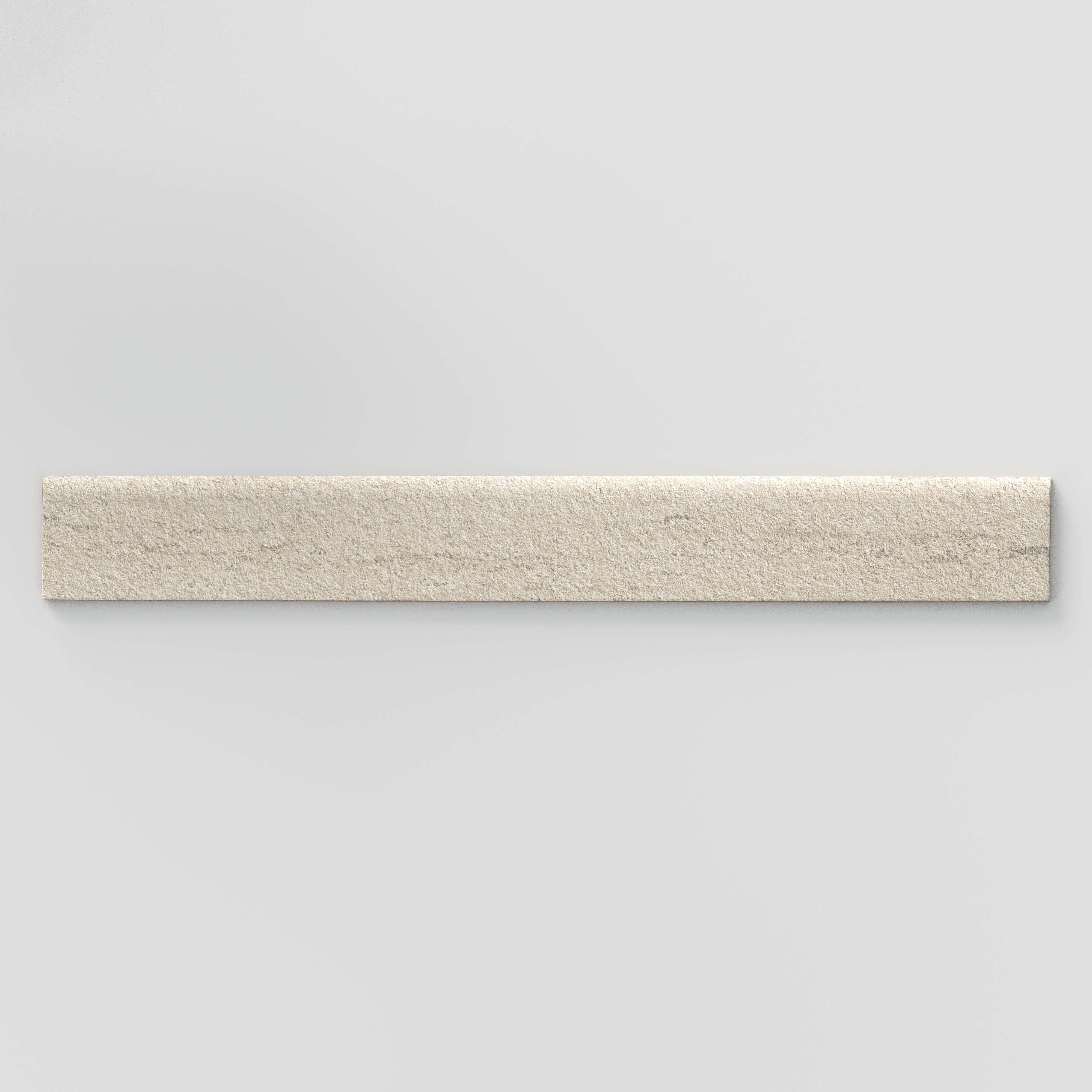 Vesper 3x24 Matte Porcelain Bullnose Tile in Sand
