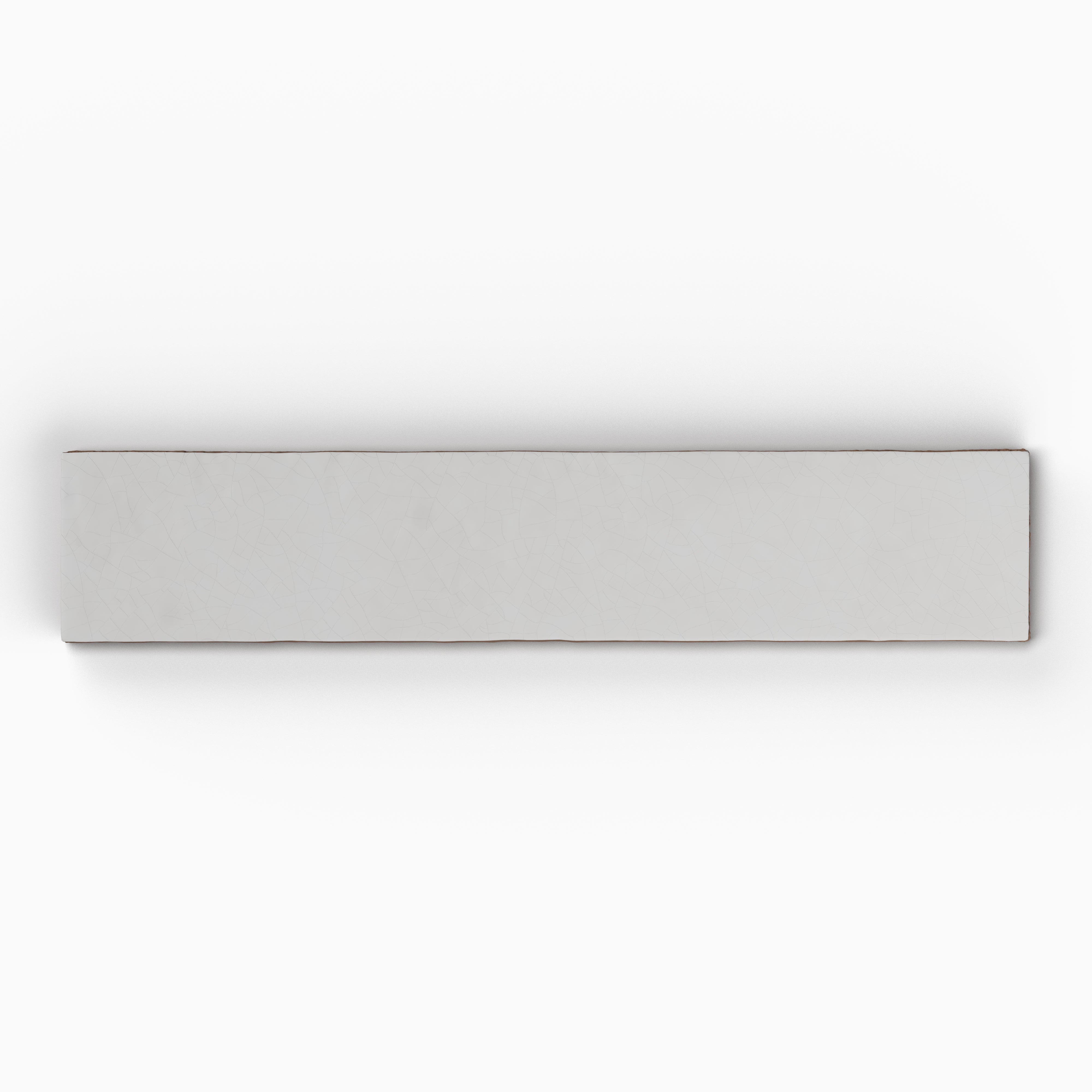 Amelia 2x13 Glossy Crackled Ceramic Tile in White