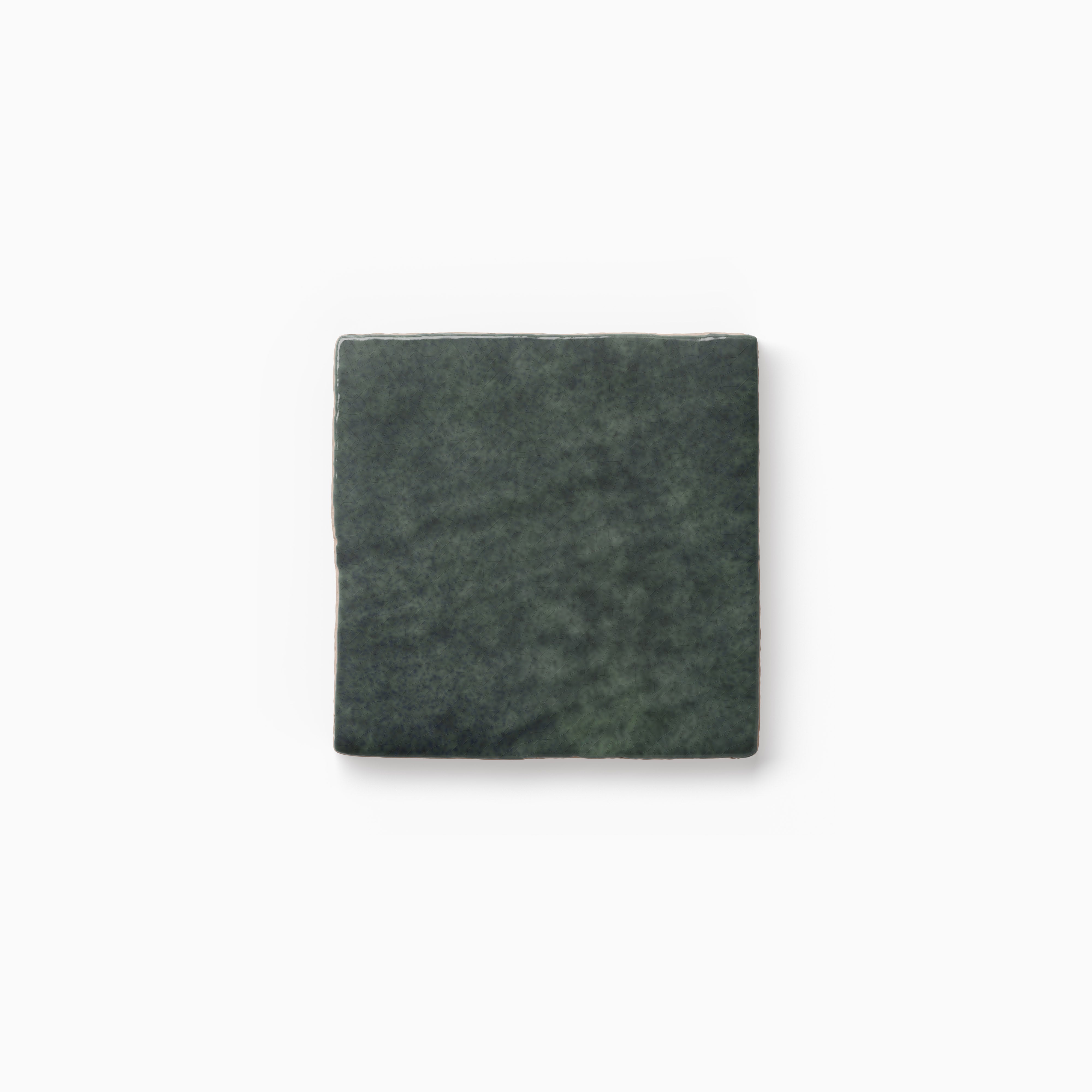 Square gray tile sample featuring organic color movement, subtle texture, and a handcrafted appearance on a neutral backdrop.