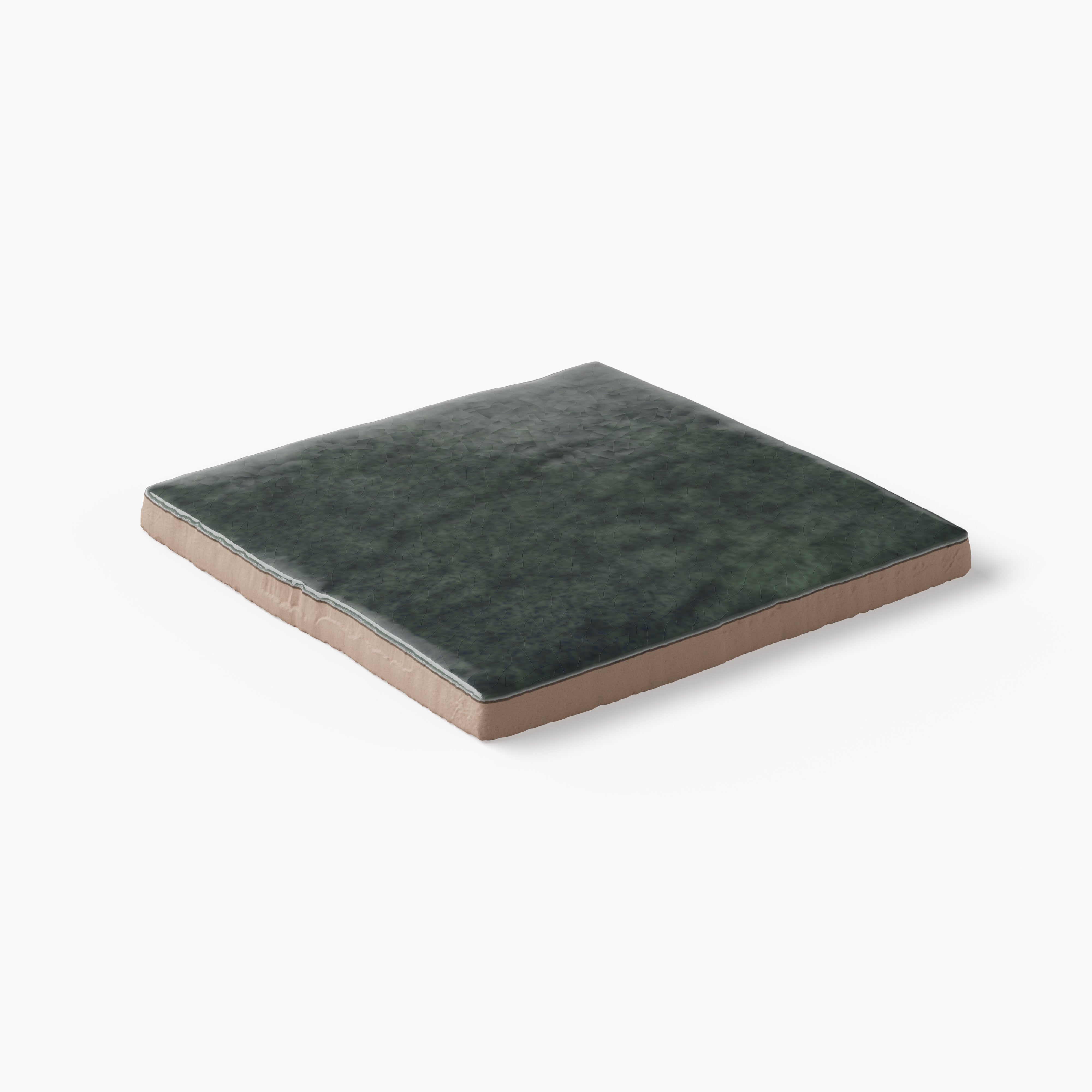 Amelia 4 x 4 Glossy Crackled Ceramic Tile in Ink