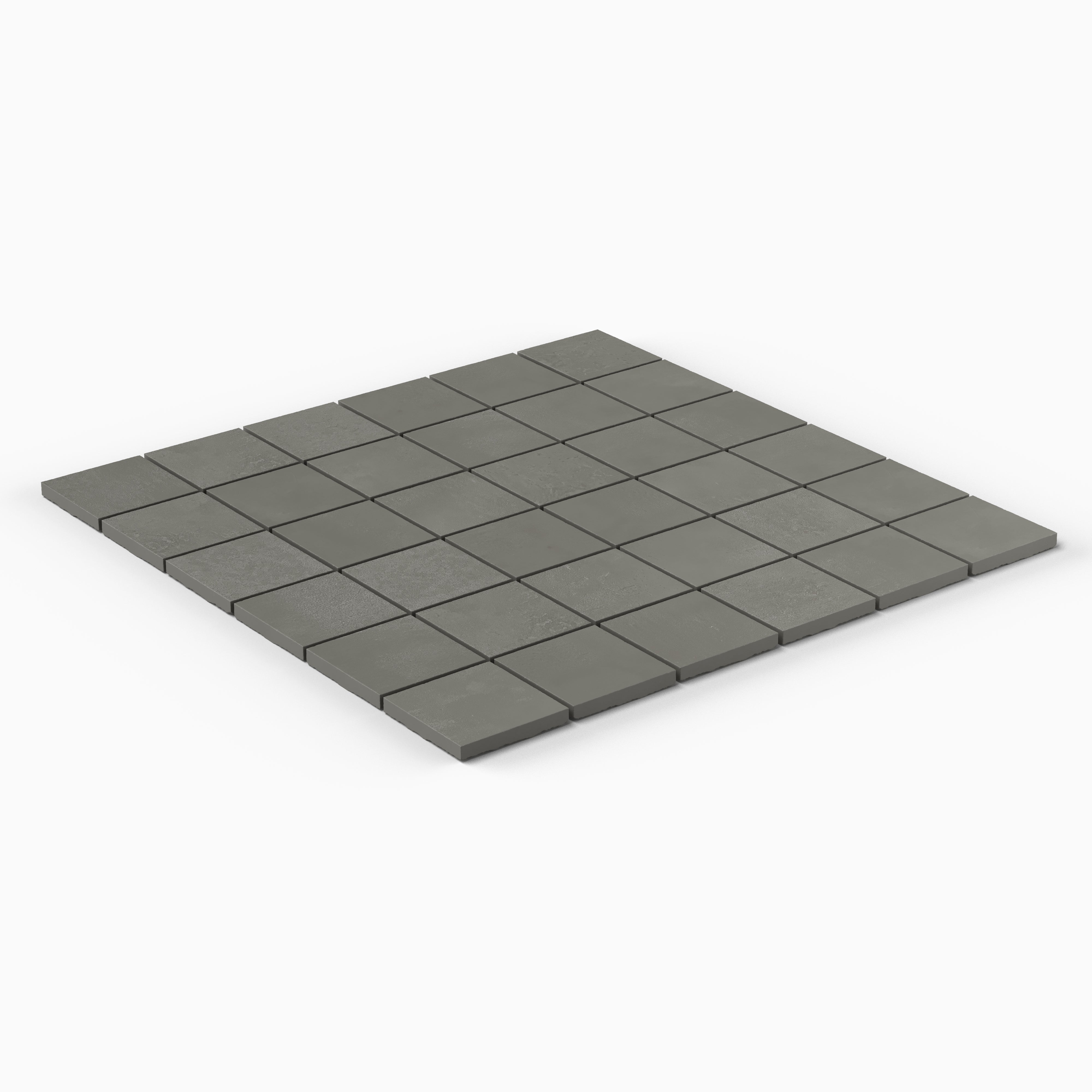 Elliot 2x2 Matte Porcelain Mosaic Tile in Coal